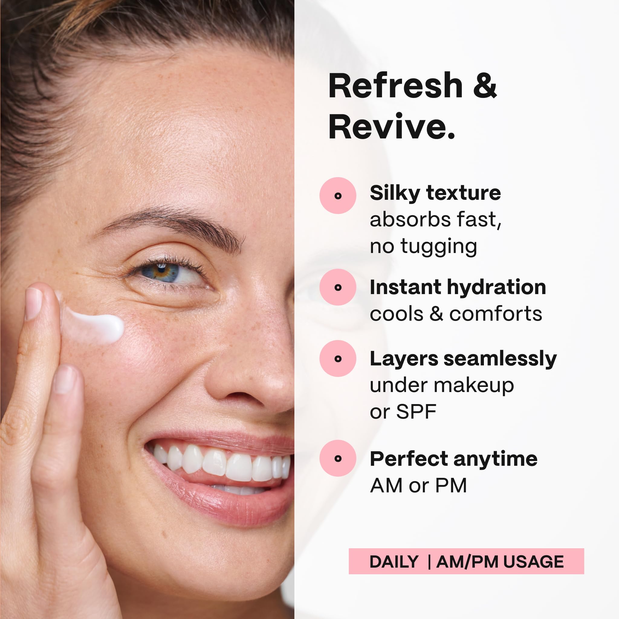Mad Hippie Eye Cream texture silky and lightweight for under-eye hydration