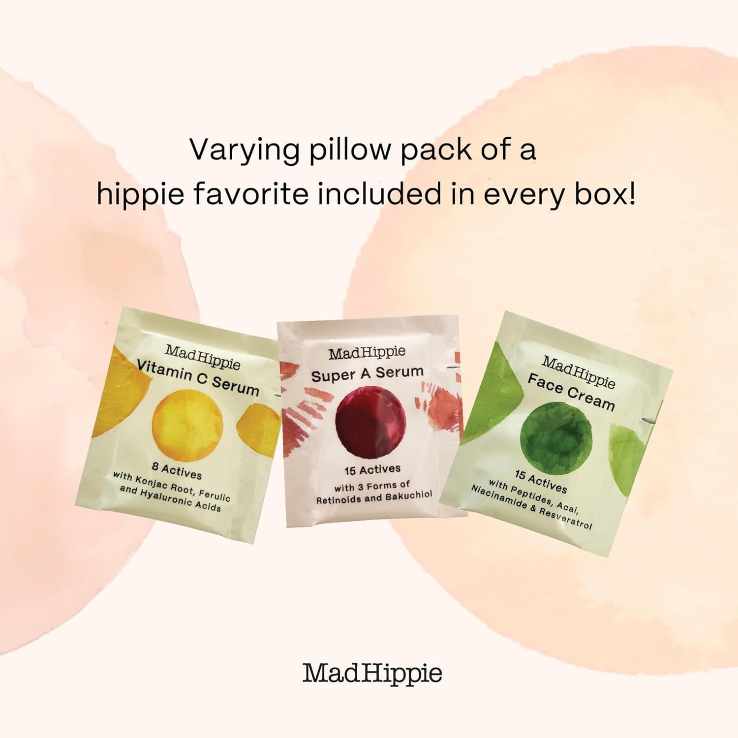 Vegan cruelty-free label on Mad Hippie packaging