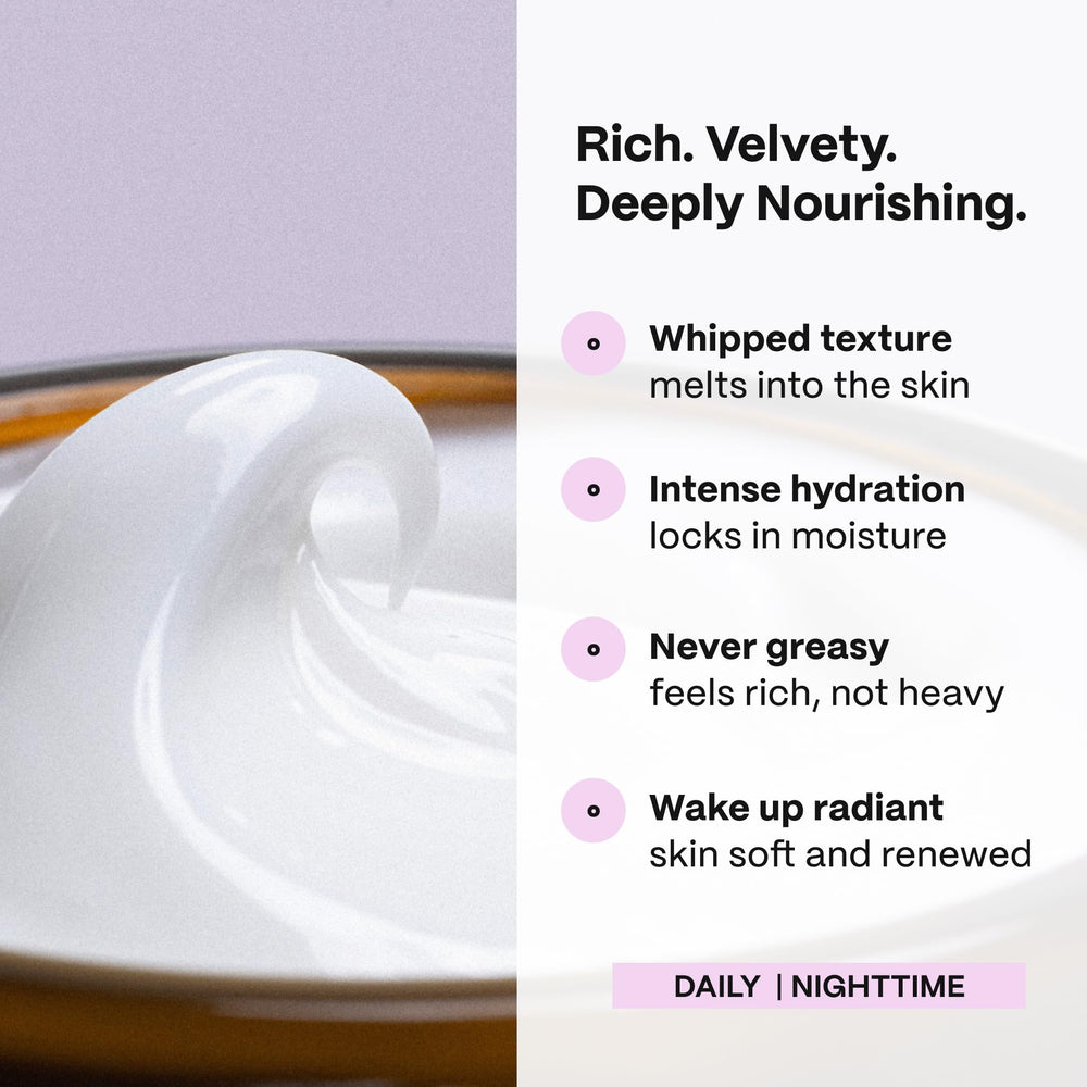 Mad Hippie Triple C Night Cream texture swatch, creamy daily moisturizer feel