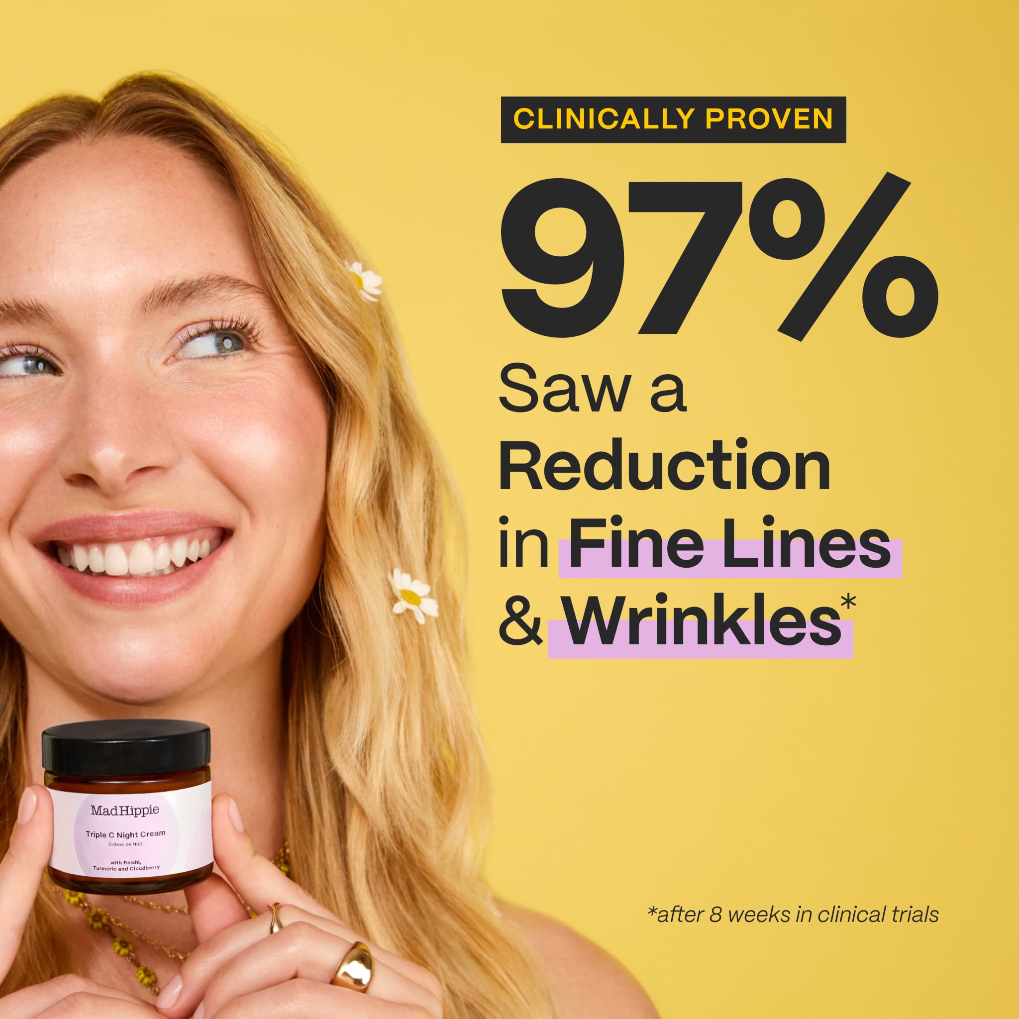 Mad Hippie Triple C Night Cream tube application, easy nightly skincare ritual