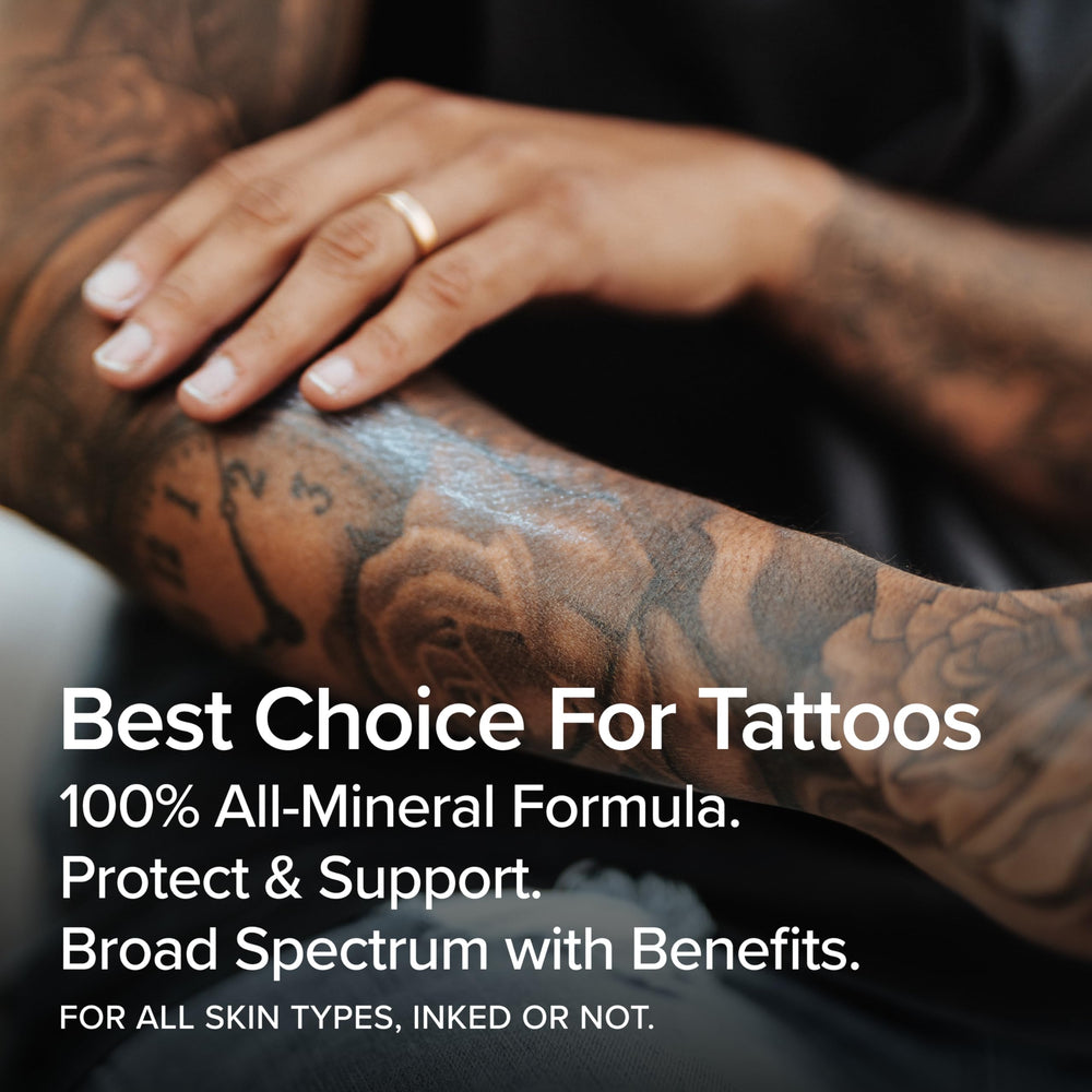 Mad Rabbit Defend Tattoo Sunscreen ingredients clip shows zinc oxide and antioxidants