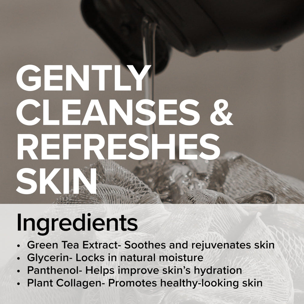 Mad Rabbit Refresh Body Wash label front showing inclusive skincare for tattoos and non tattoo skin.