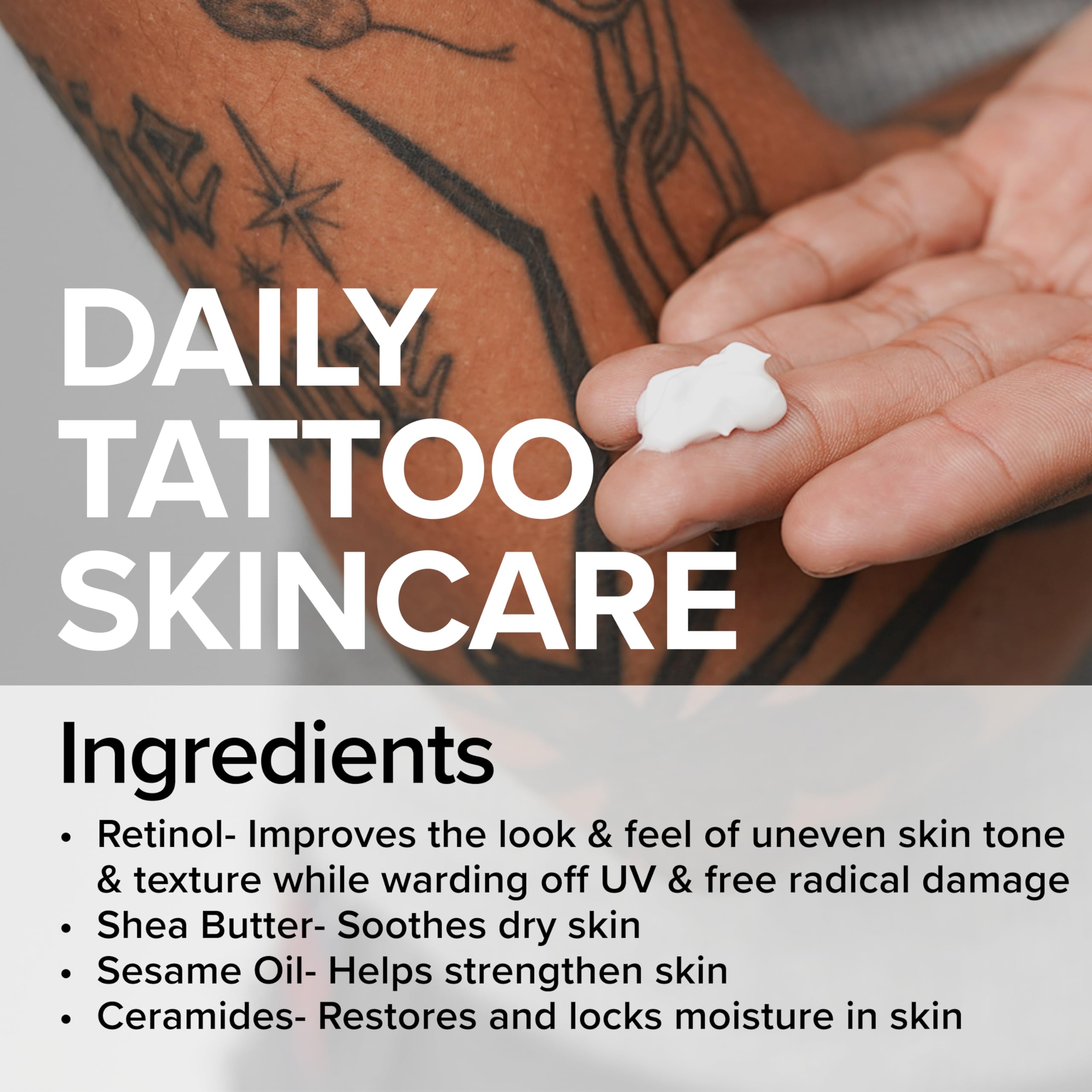 Smoothing Mad Rabbit Replenish Lotion on skin highlighting its non-greasy feel.