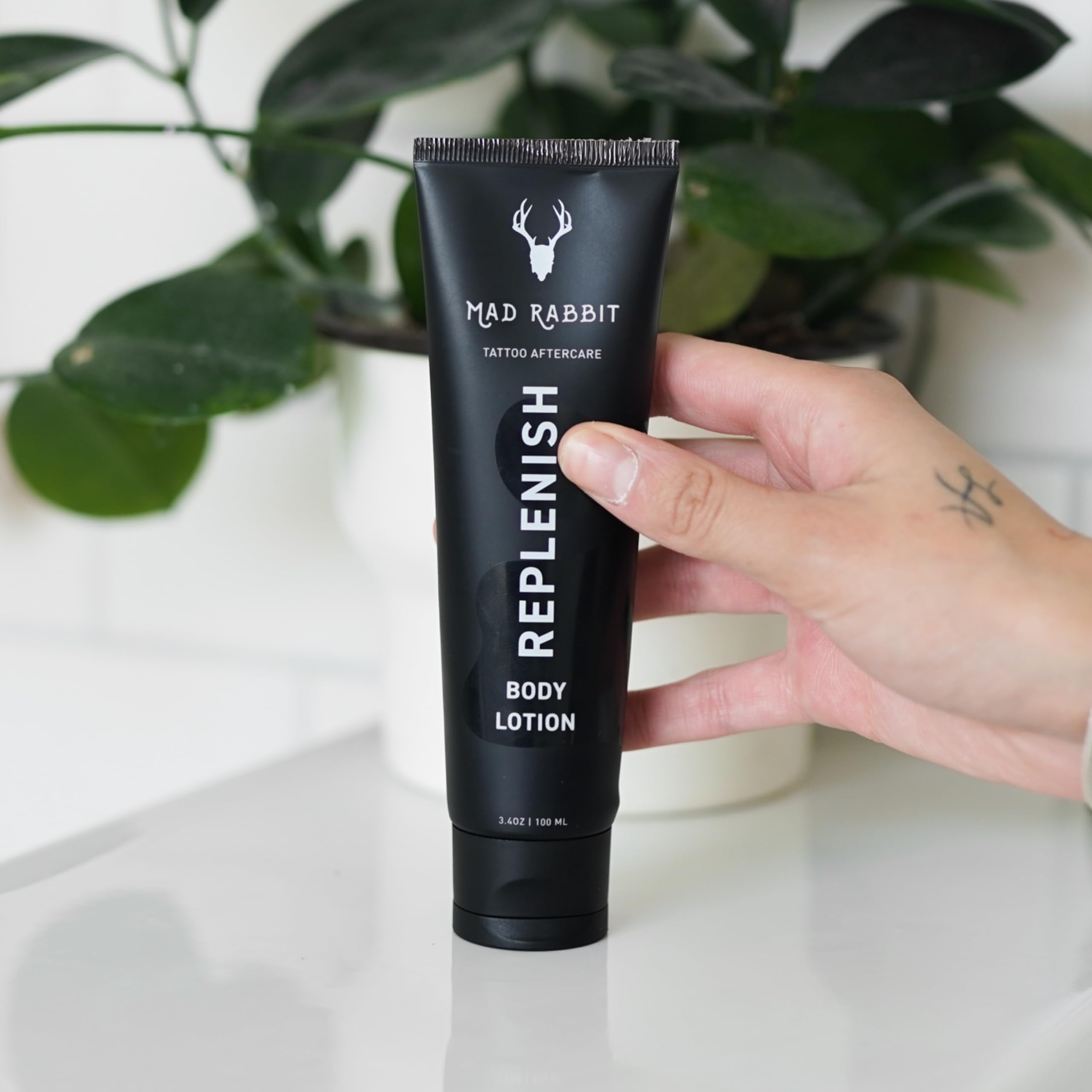 Mad Rabbit Replenish ingredients include shea butter and glycerin for smooth skin.