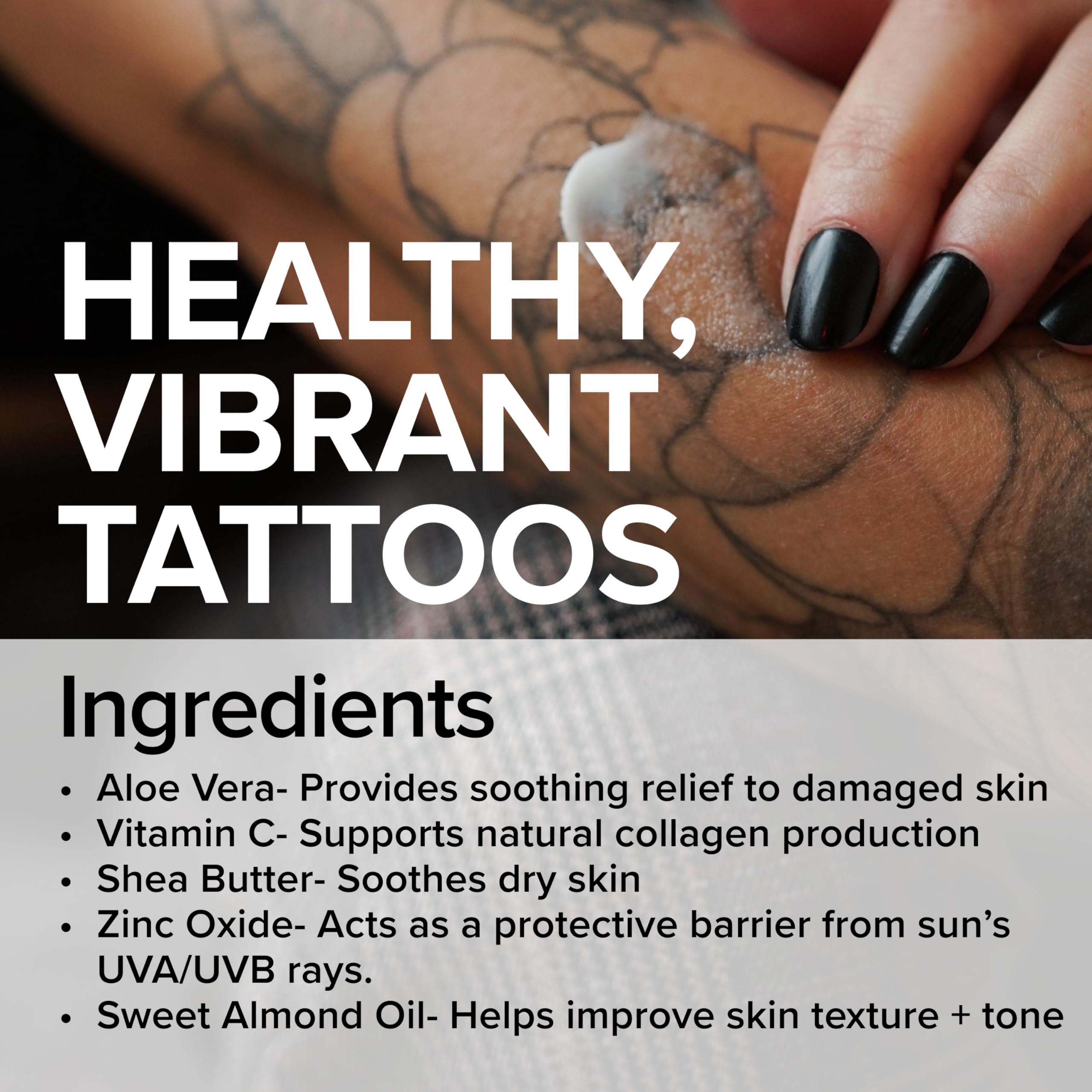 Mad Rabbit Tattoo Balm enhances color depth and clarity on inked skin