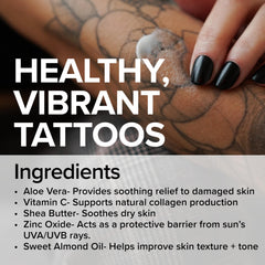 Mad Rabbit Tattoo Balm enhances color depth and clarity on inked skin