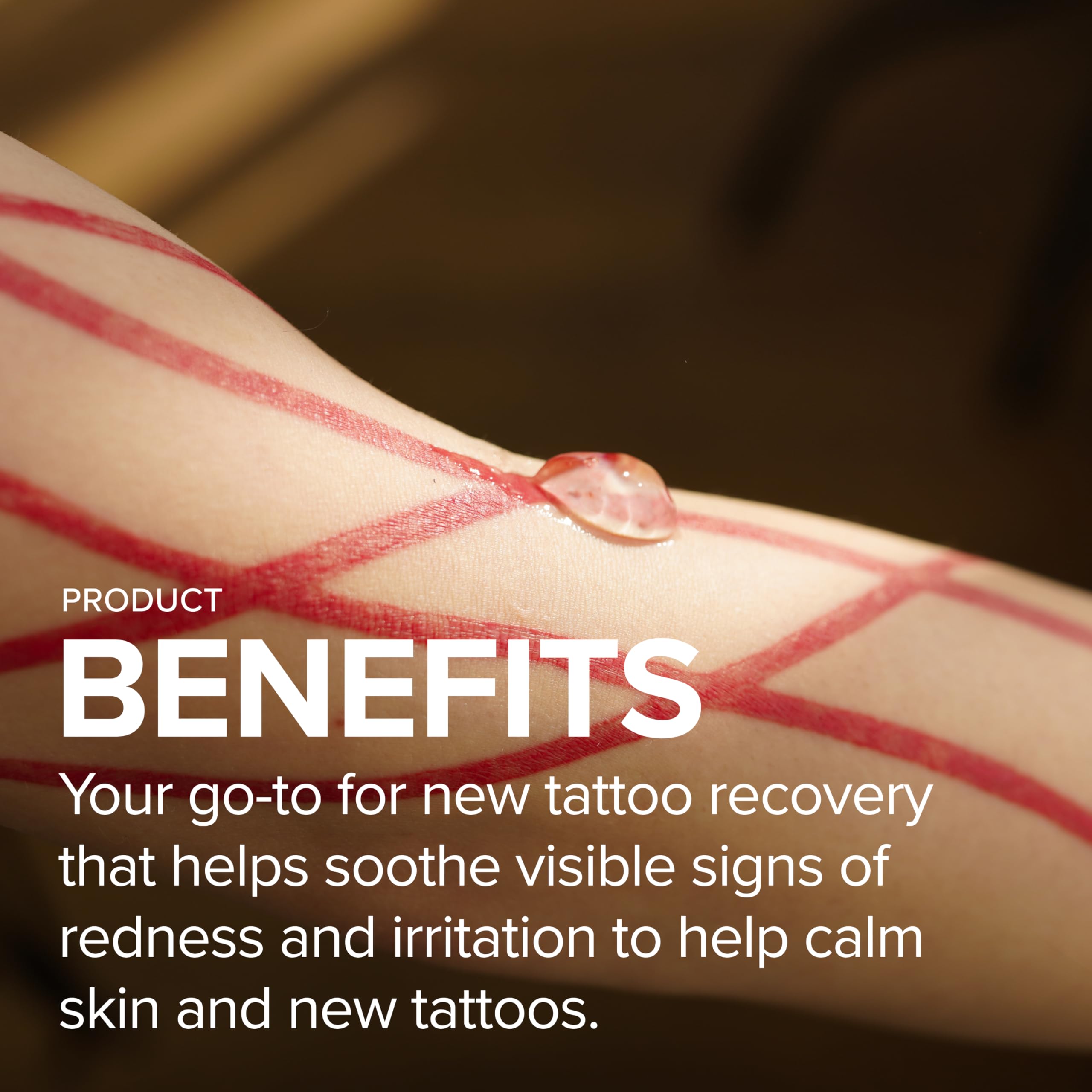 Mad Rabbit balm stick paired with gel for ongoing moisture on peeling areas