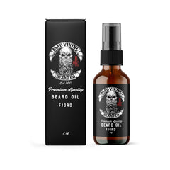 MAD VIKING BEARD CO Fjord Beard Oil bottle pour shows quick hydration for beard and skin