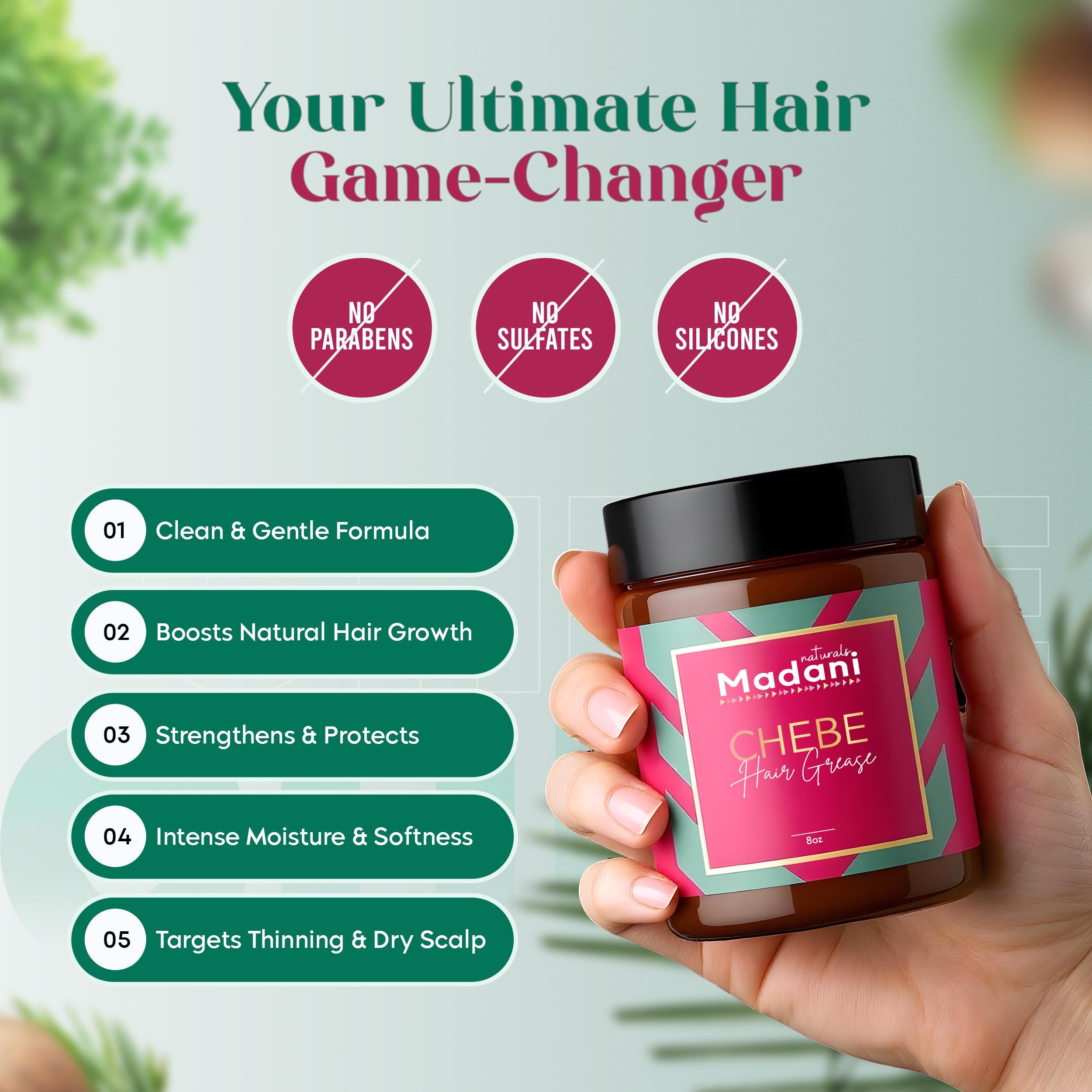 Madani Naturals rosemary-black-seed-ingredients — invigorating herbal blend for hair health.