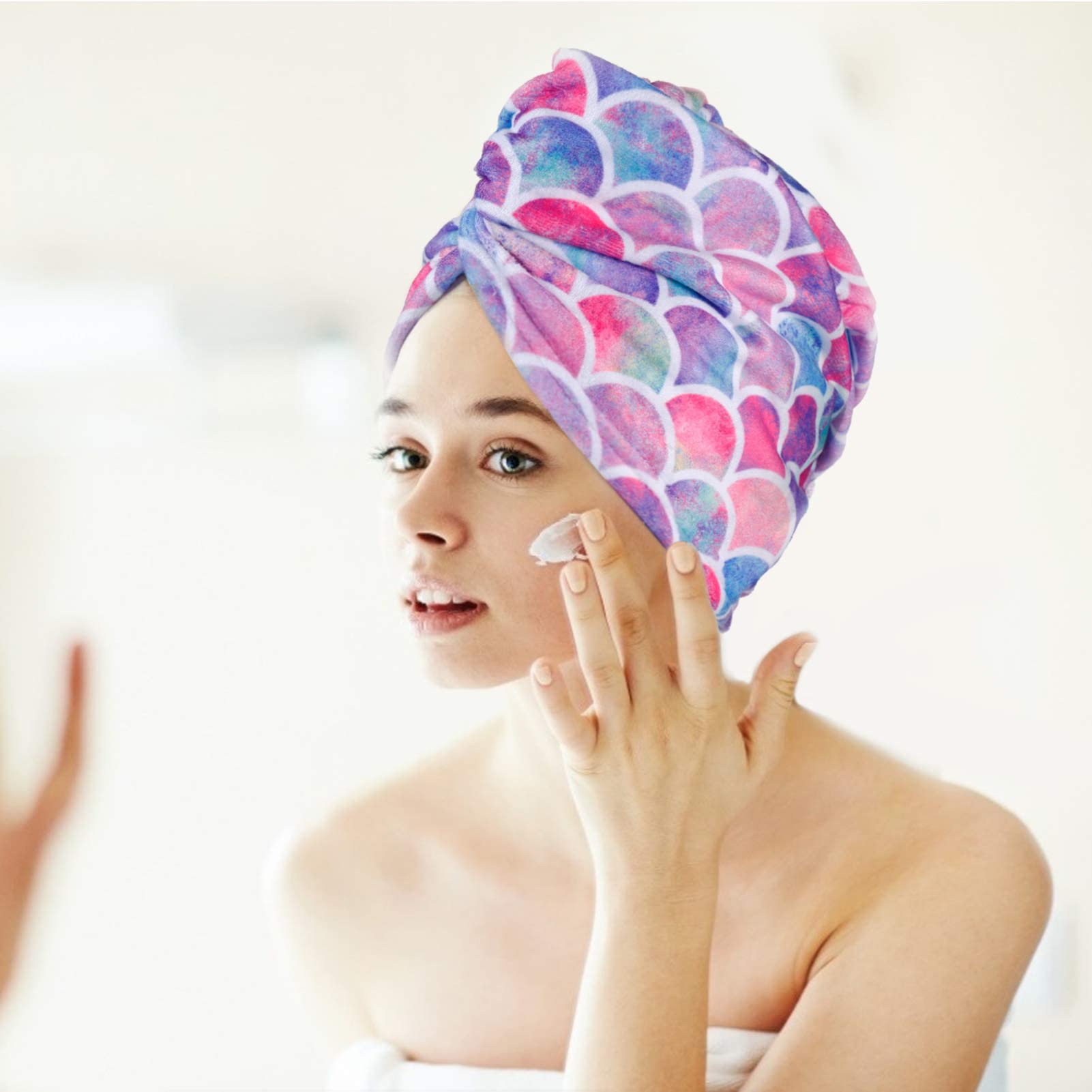 MADHOLLY mermaid-themed towel adds playful bath-time charm