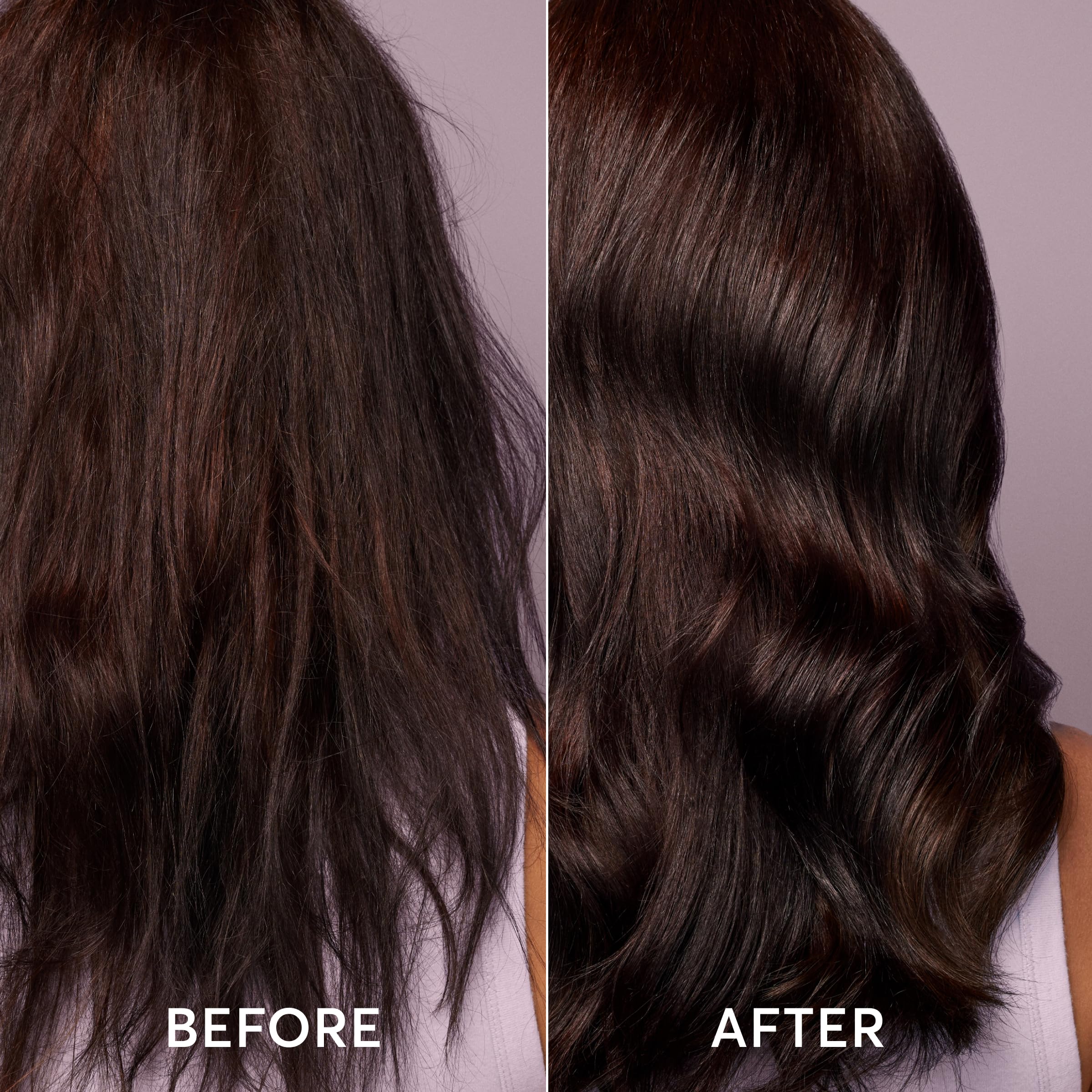 Madison Reed Bonding Time model showcases visibly healthier, glossy hair after use.