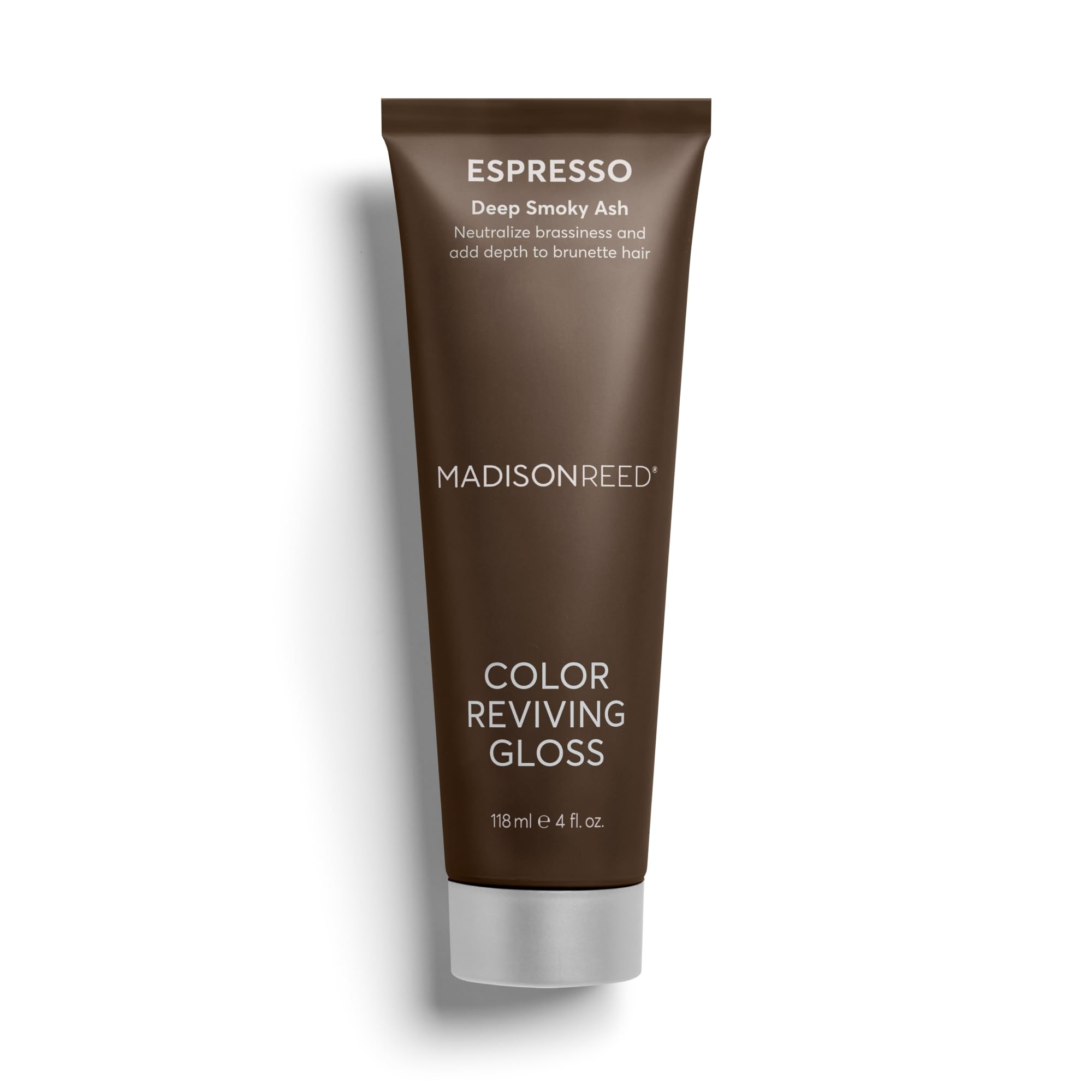 Madison Reed Color Reviving Gloss Espresso bottle highlights revived color and cool brunette tone.
