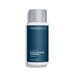 Madison Reed ColorSolve bottle pour showing color-safe cleansing and bond support