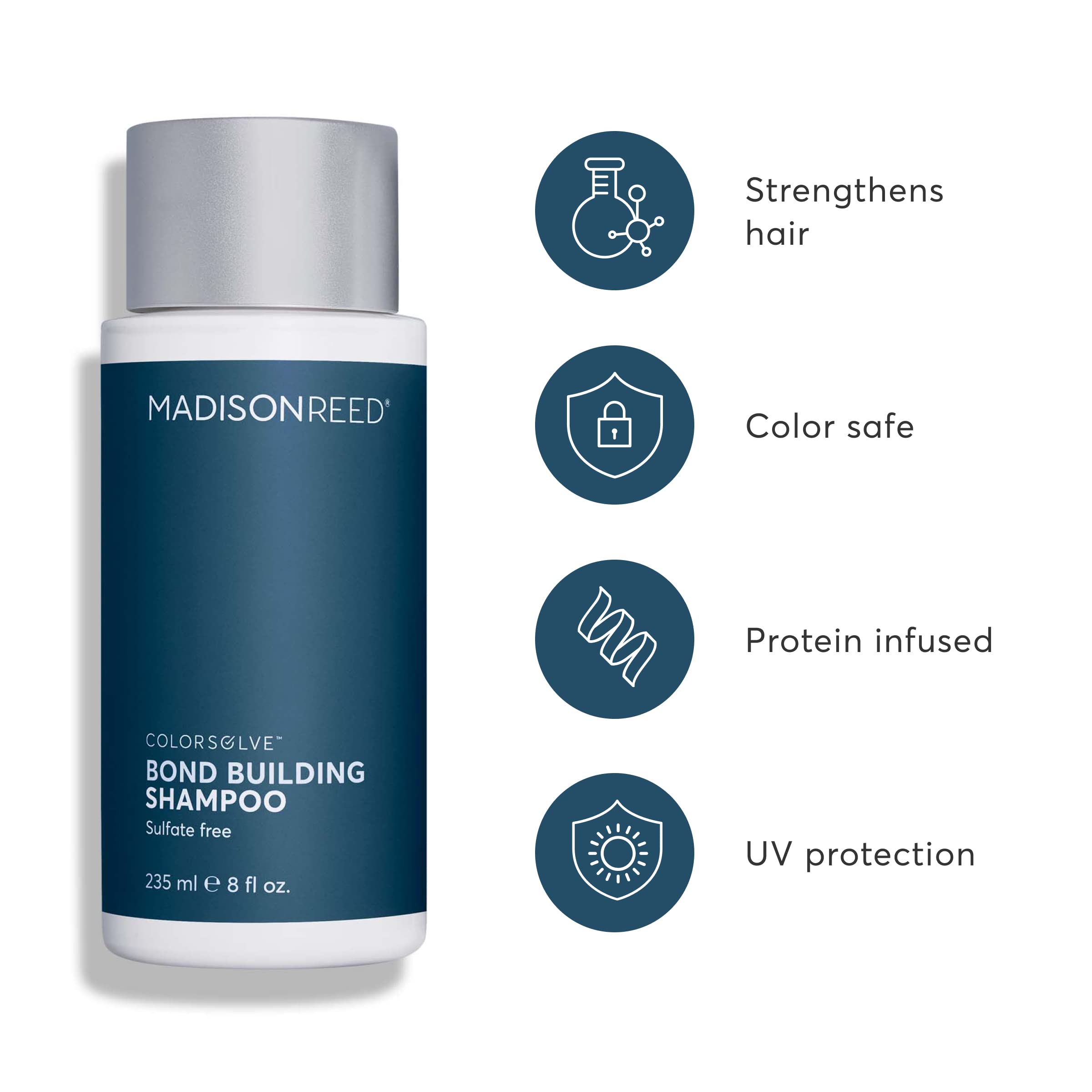 Madison Reed ColorSolve label close-up highlighting color-safe formula