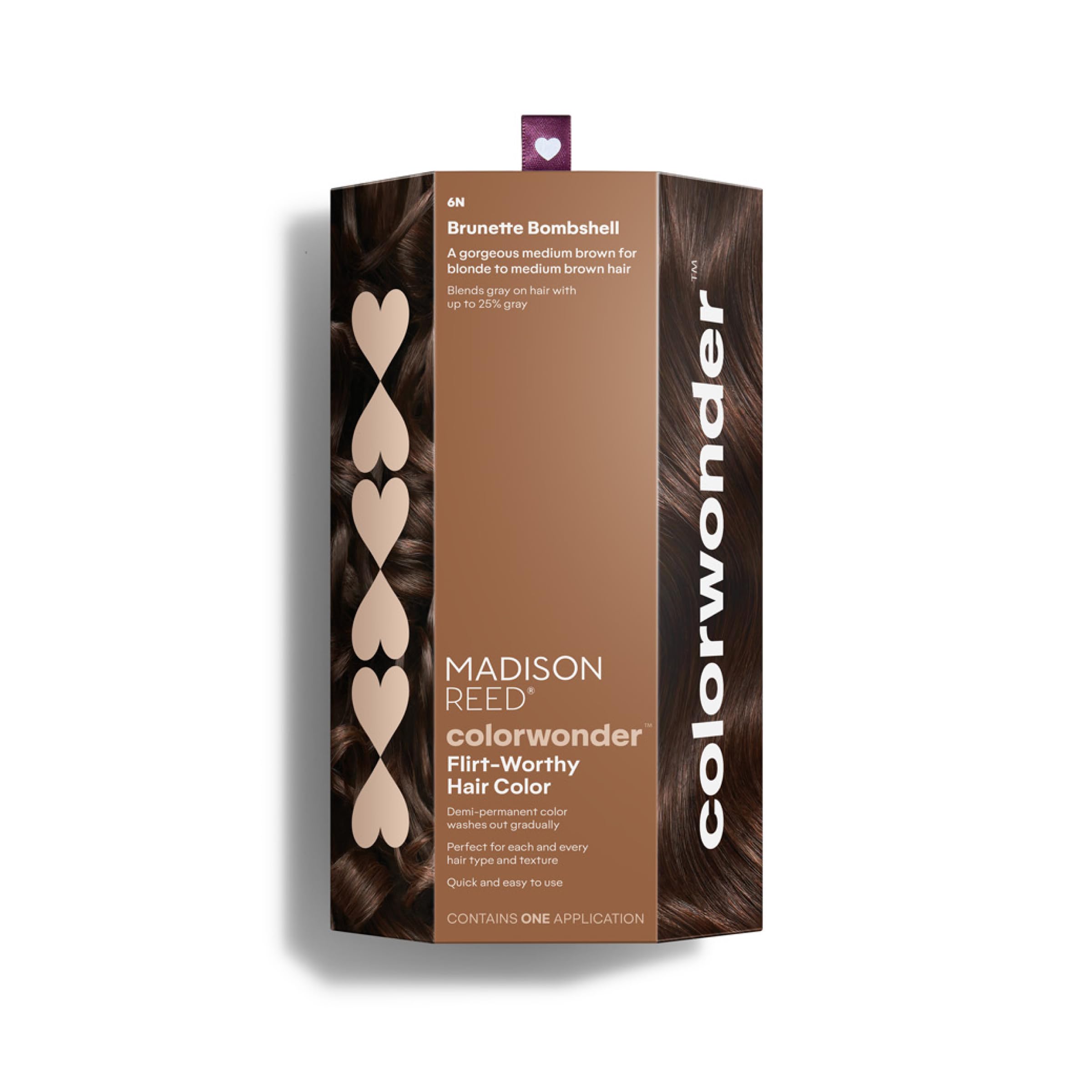Madison Reed colorwonder 6N-medium-brown-tube — rich demi-permanent color for shade enhancement.
