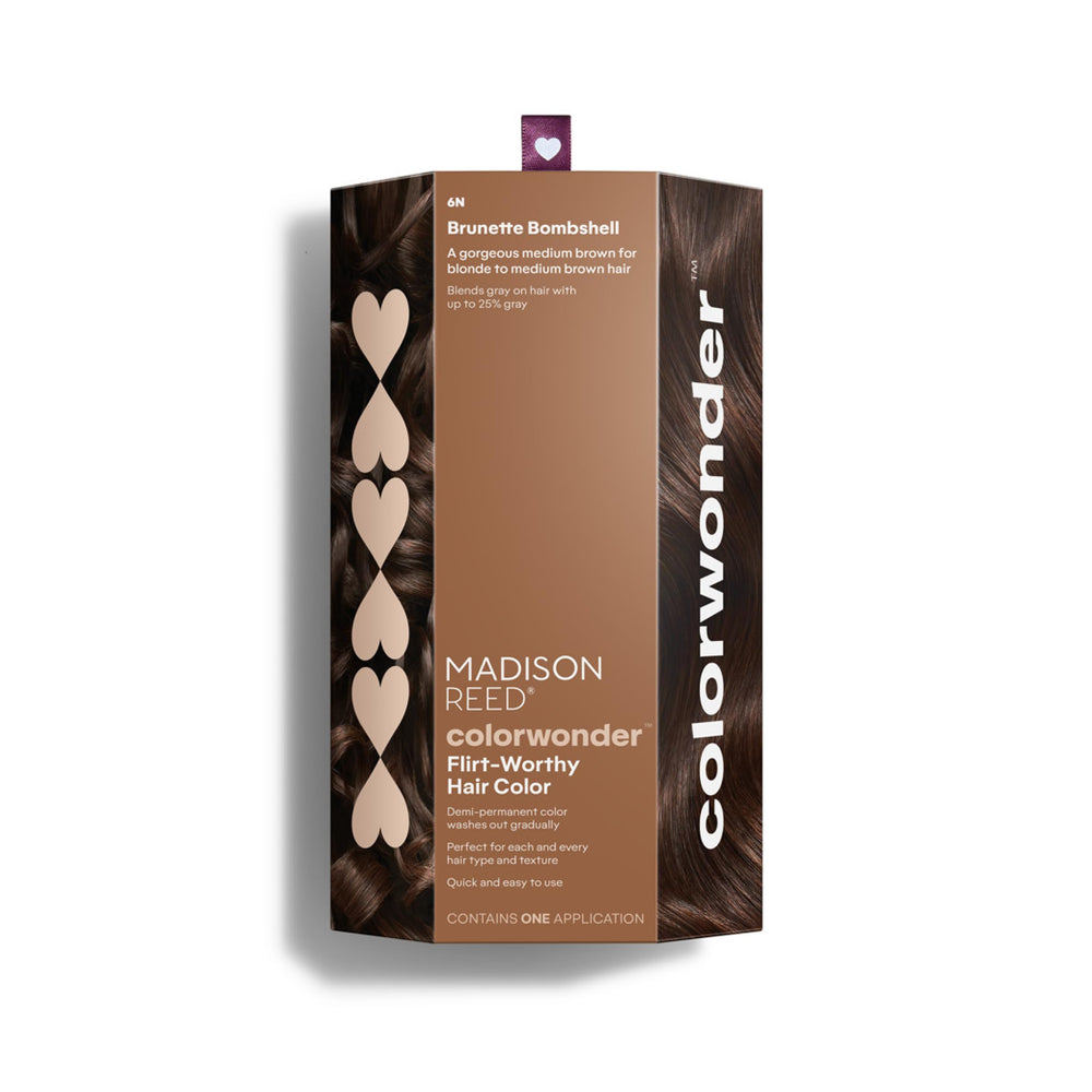Madison Reed colorwonder 6N-medium-brown-tube — rich demi-permanent color for shade enhancement.