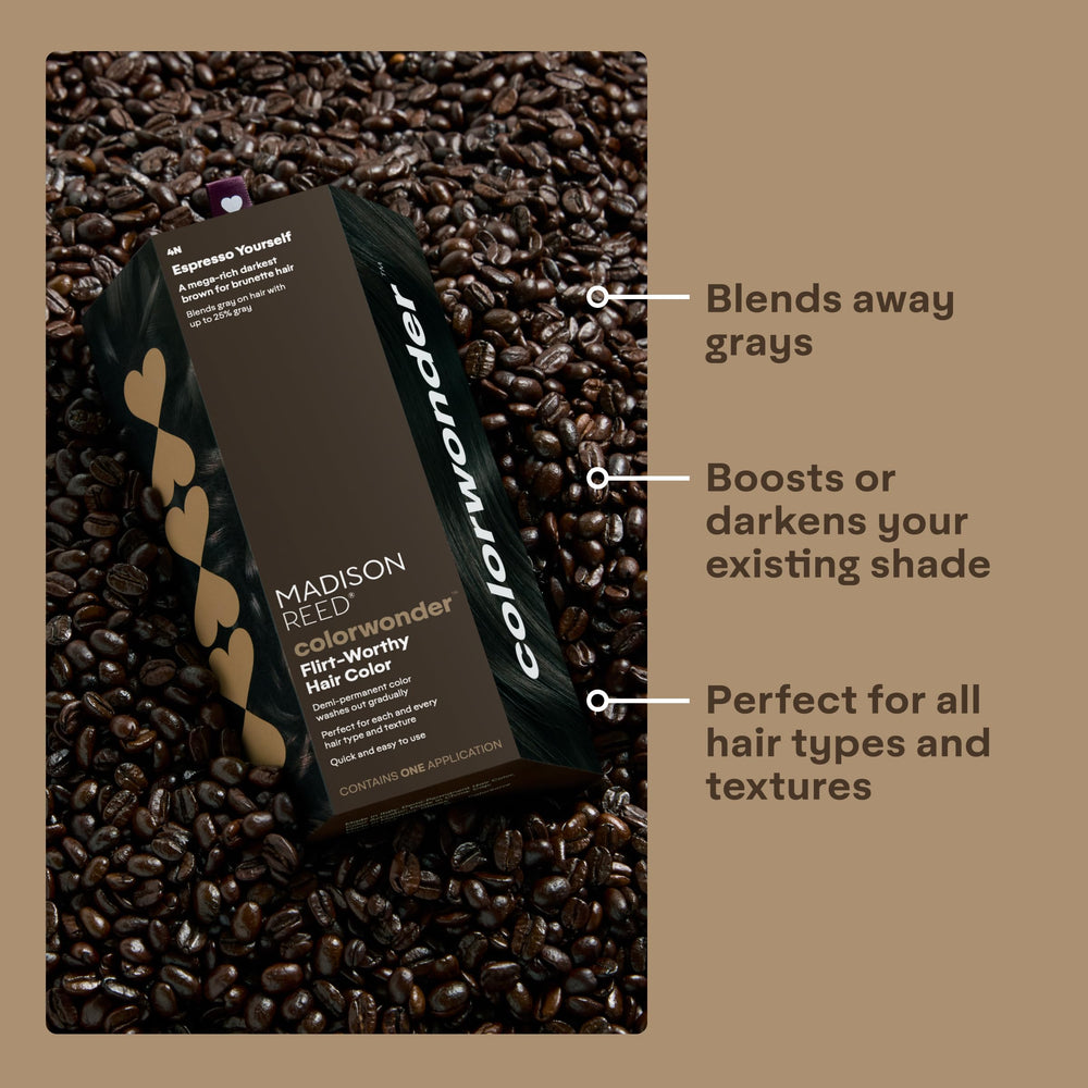 Madison Reed ColorWonder ingredientes nutritivos: keratina y argán para cabello suave.