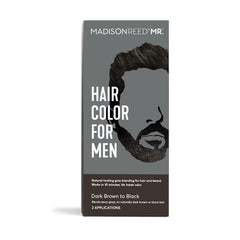 Madison Reed Mr. Hair Color Men kit showing dark brown to black shade for natural gray blending