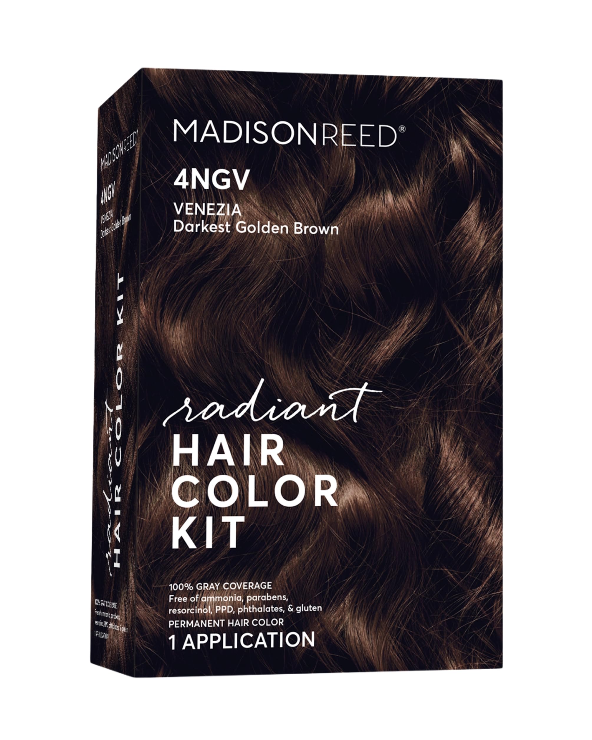 Madison Reed Radiant color bottle pour shows easy, controlled application for Venezia Brown.