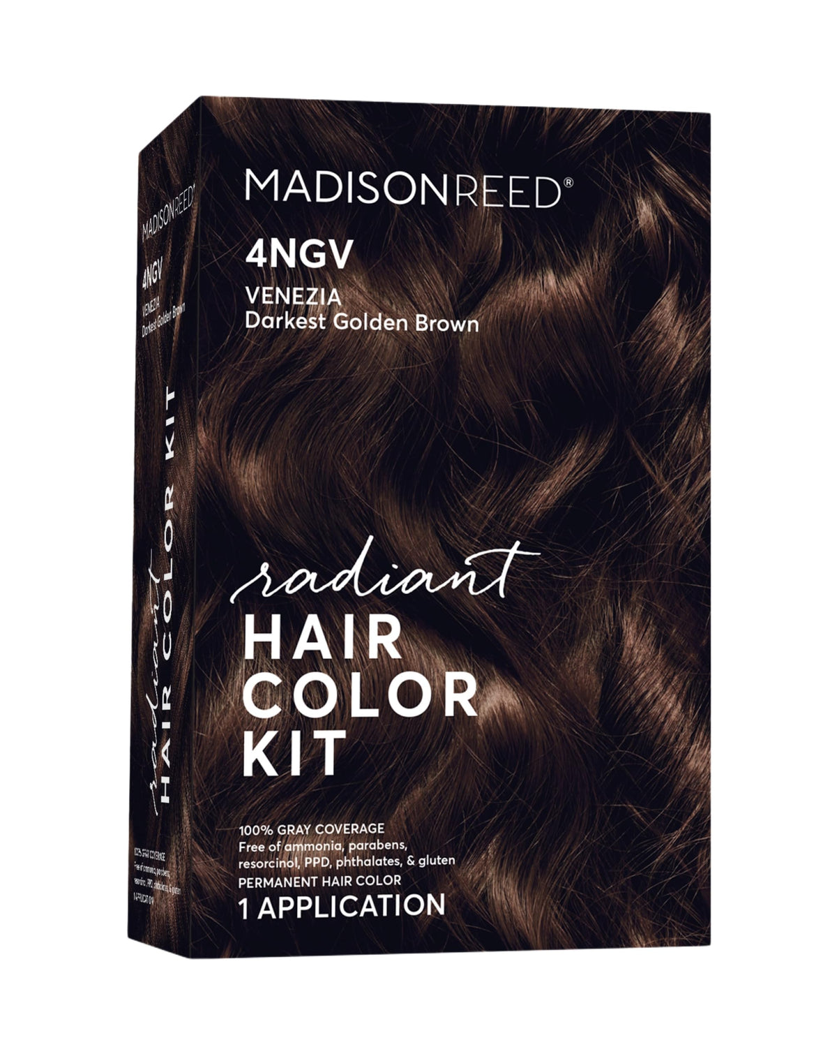 Madison Reed Radiant color bottle pour shows easy, controlled application for Venezia Brown.