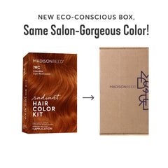 Madison Reed Radiant Color Kit 7RC shade-mix displaying copper tones.