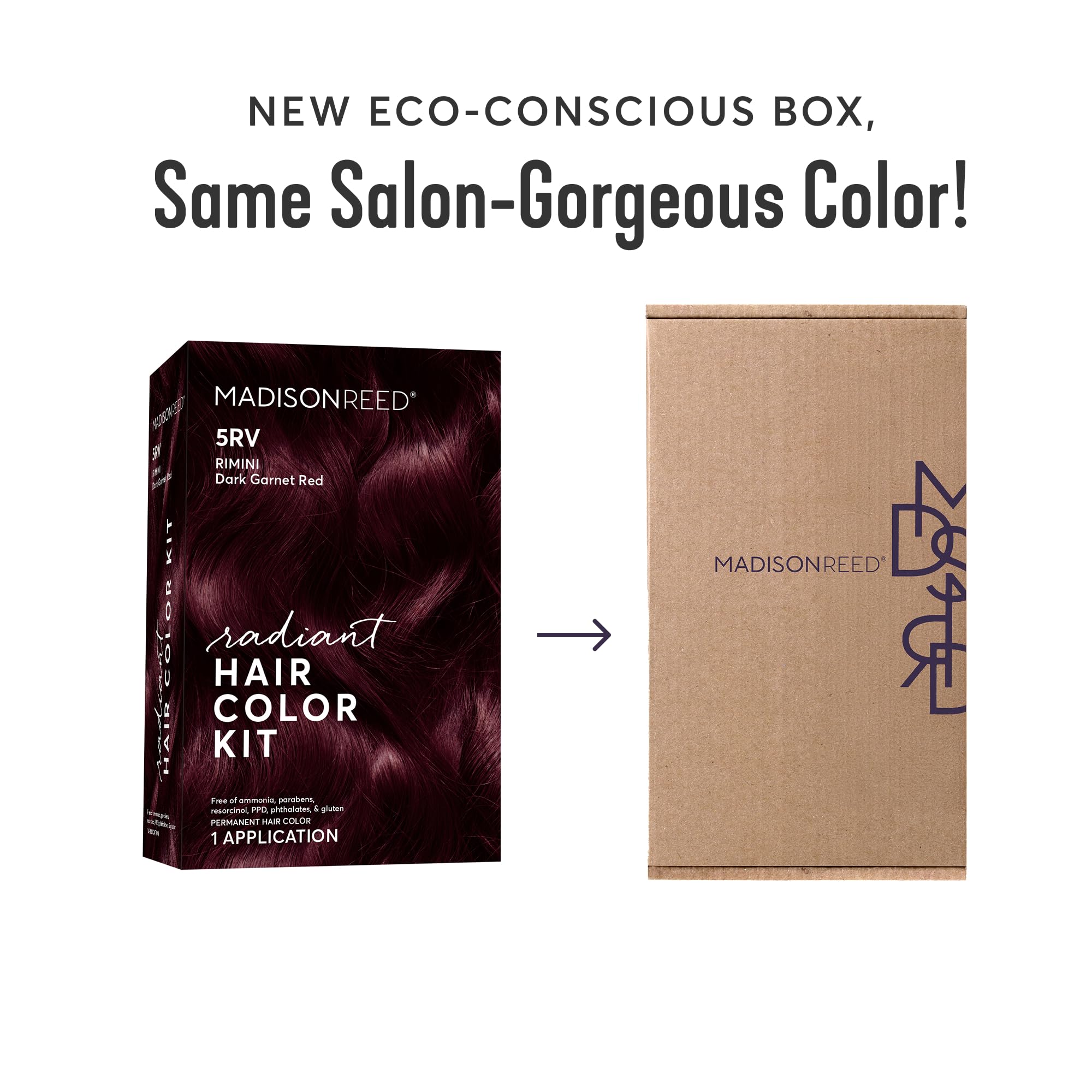Madison Reed Radiant Color Kit contents laid out for easy at-home color application.