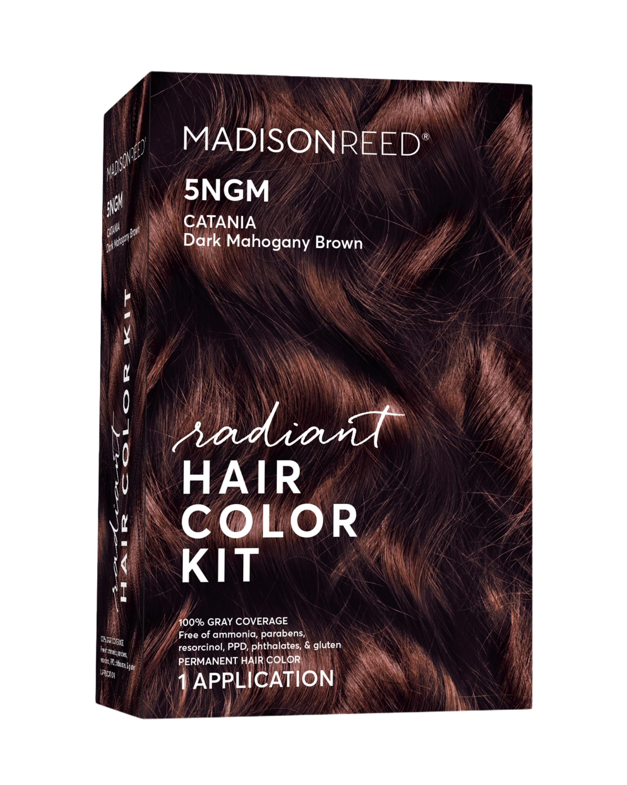 Madison Reed Radiant color kit bottle shows precise gray coverage capability