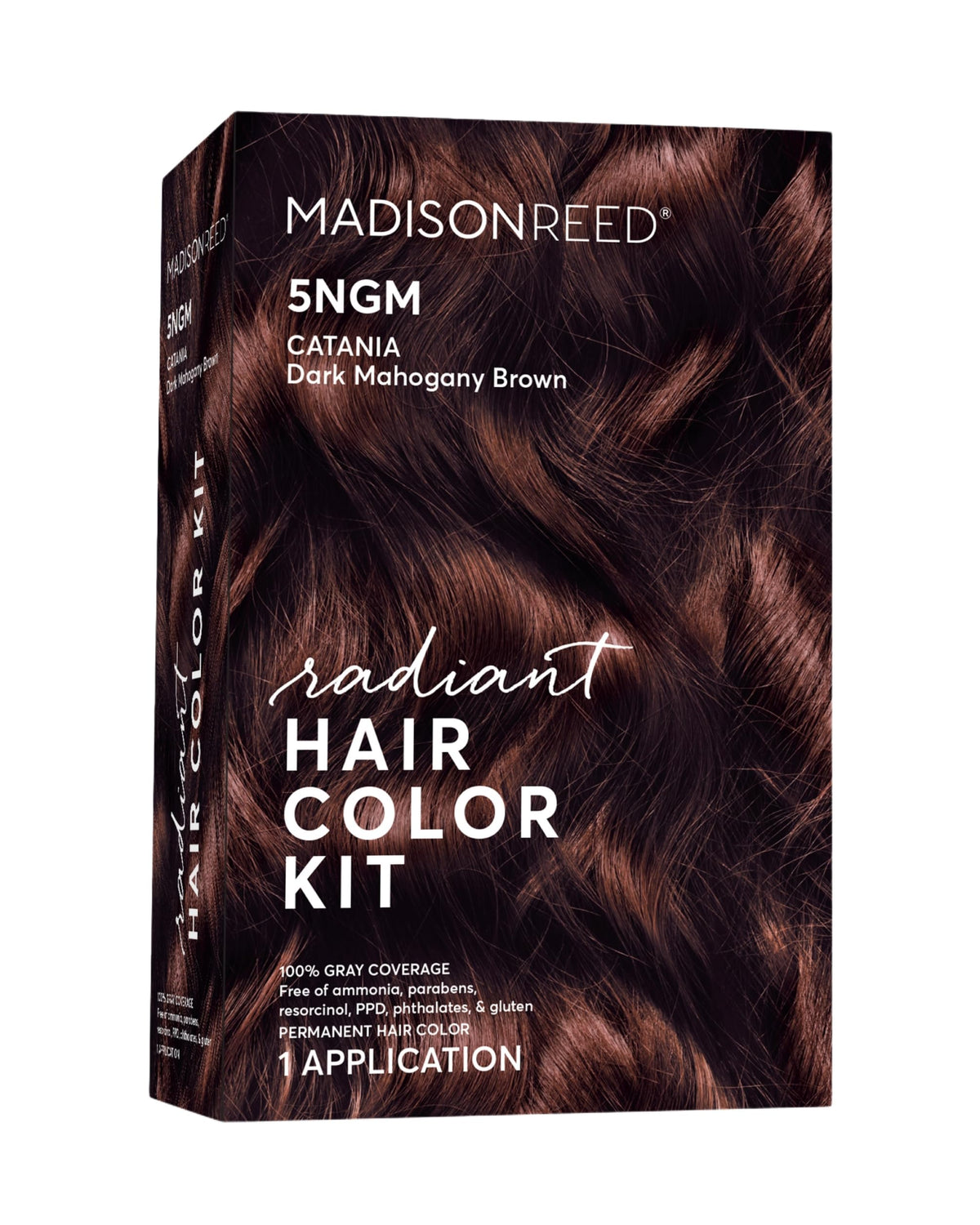 Madison Reed Radiant color kit bottle shows precise gray coverage capability