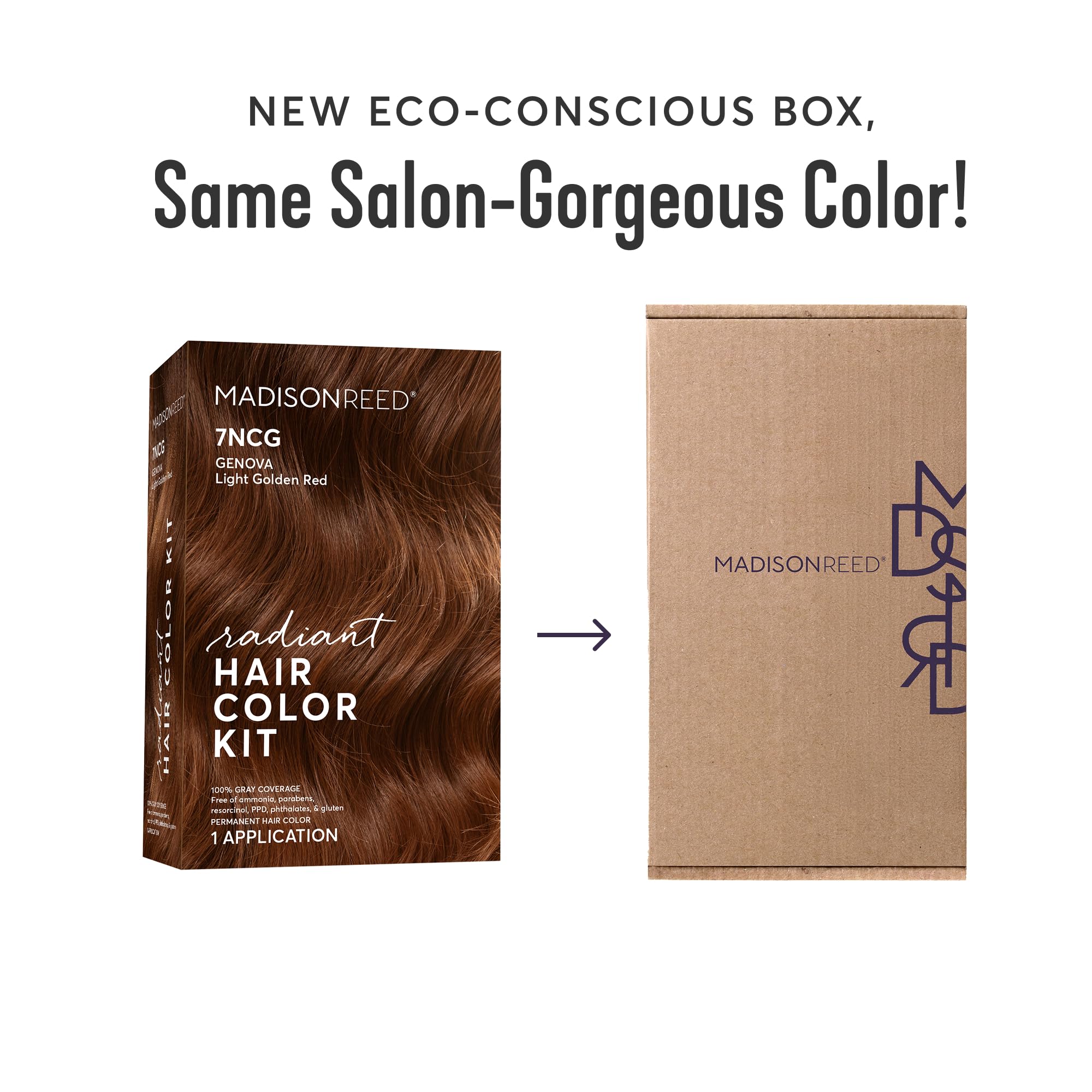 Madison Reed Radiant Color Kit developer tube demonstrates creamy formula for smooth coverage