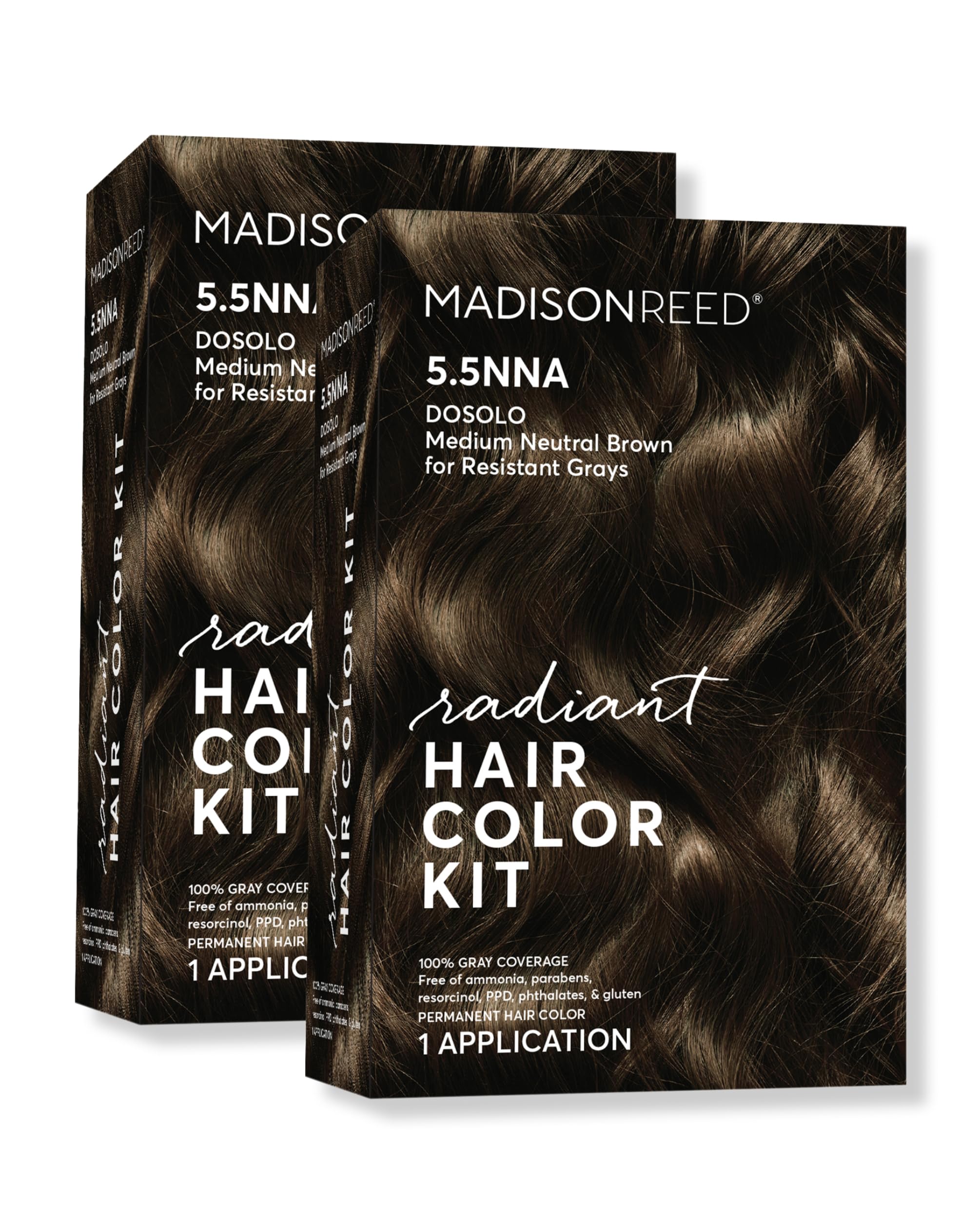 Madison Reed Radiant Color Kit doseolo bottle closeup for salon-grade gray coverage.