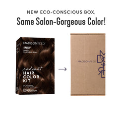 Madison Reed Radiant Color Kit Napoli Brown developer bottle for precise mixing.