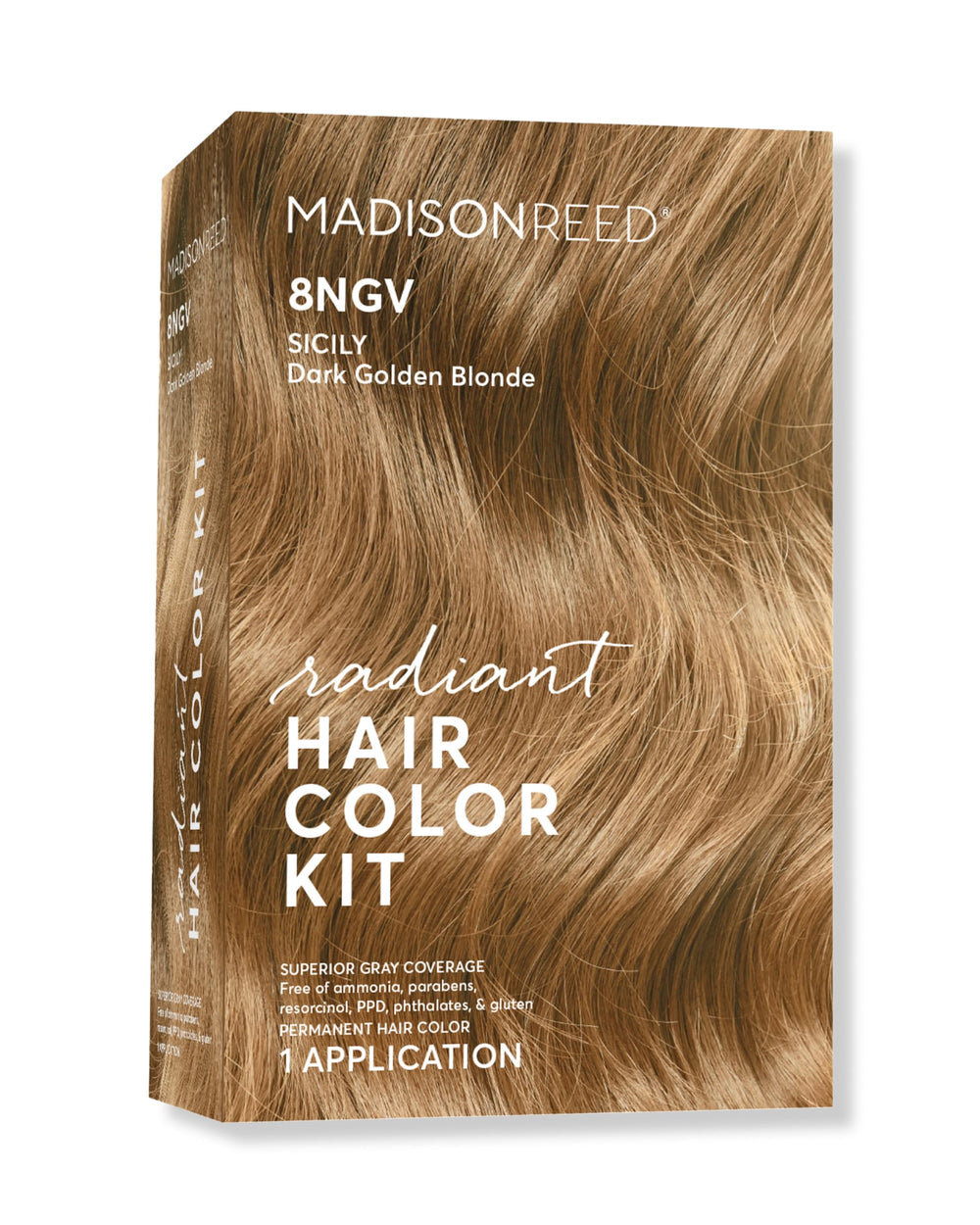 Madison Reed Radiant Hair Color Kit Sicily pour shows even color flow for gray coverage