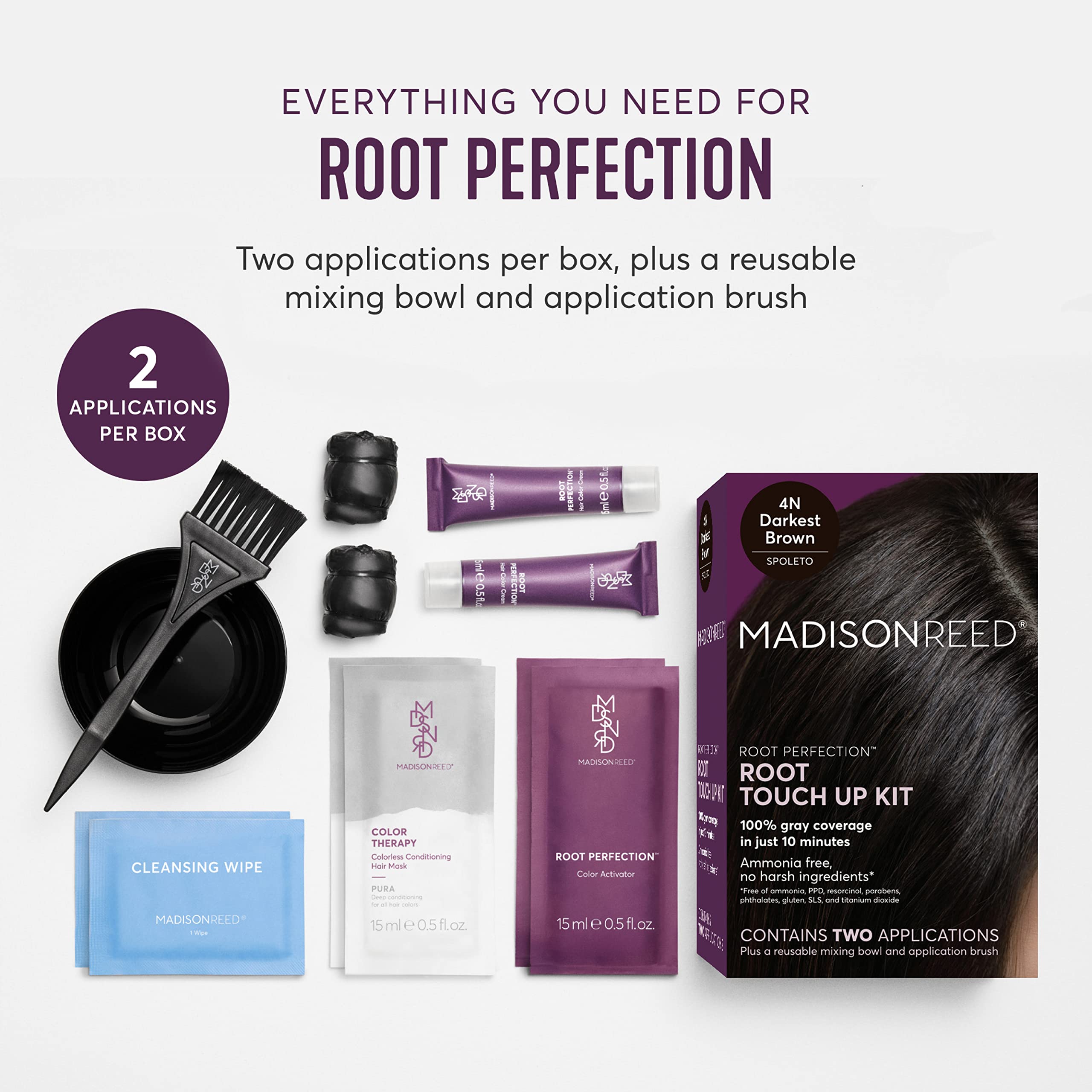 Madison Reed Root Perfection 10-minute coverage close-up with fast root touch-up.