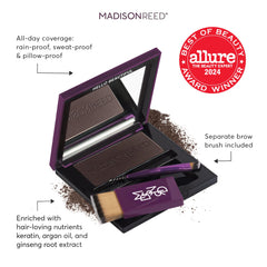 Madison Reed two-brush precision system for targeted brow and hairline application.