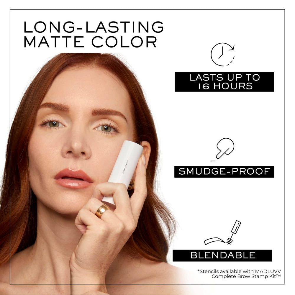 MADLUVV Brow Stamp Refill brunette pomade inside-cap for thinning brows
