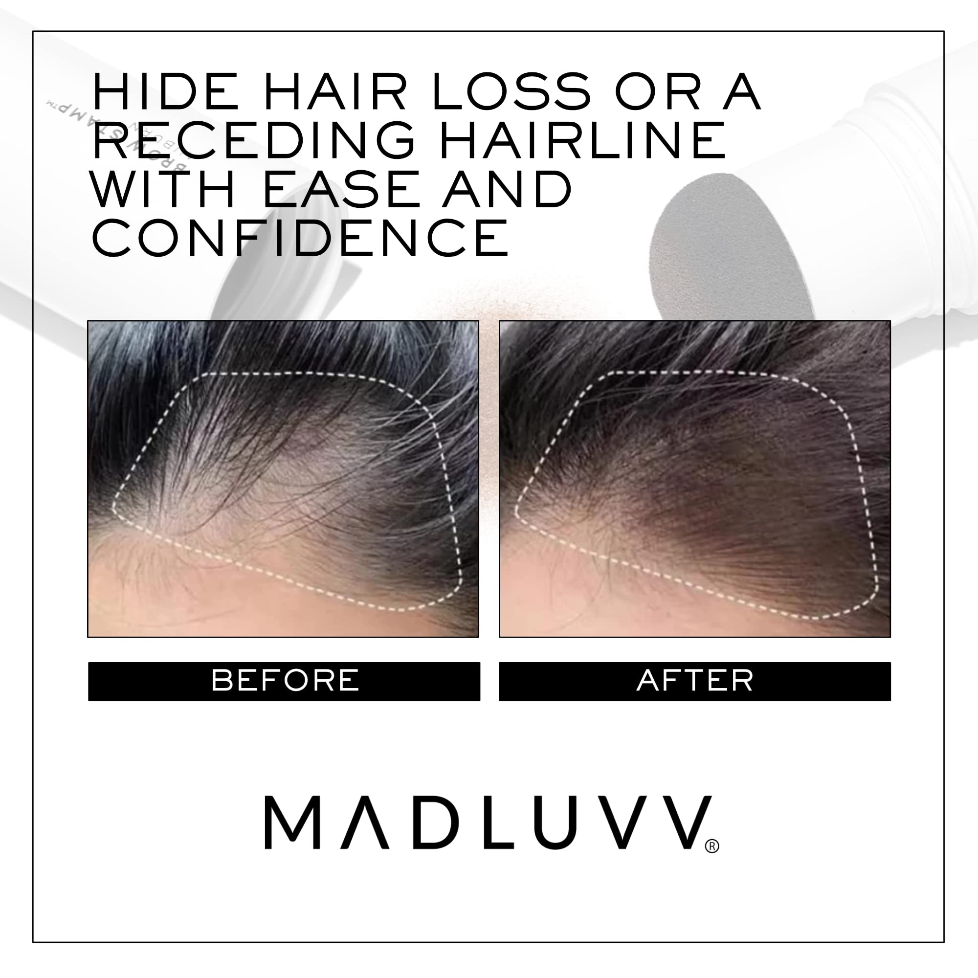 MADLUVV Brow Stamp Refill compact packaging for on-the-go touch-ups