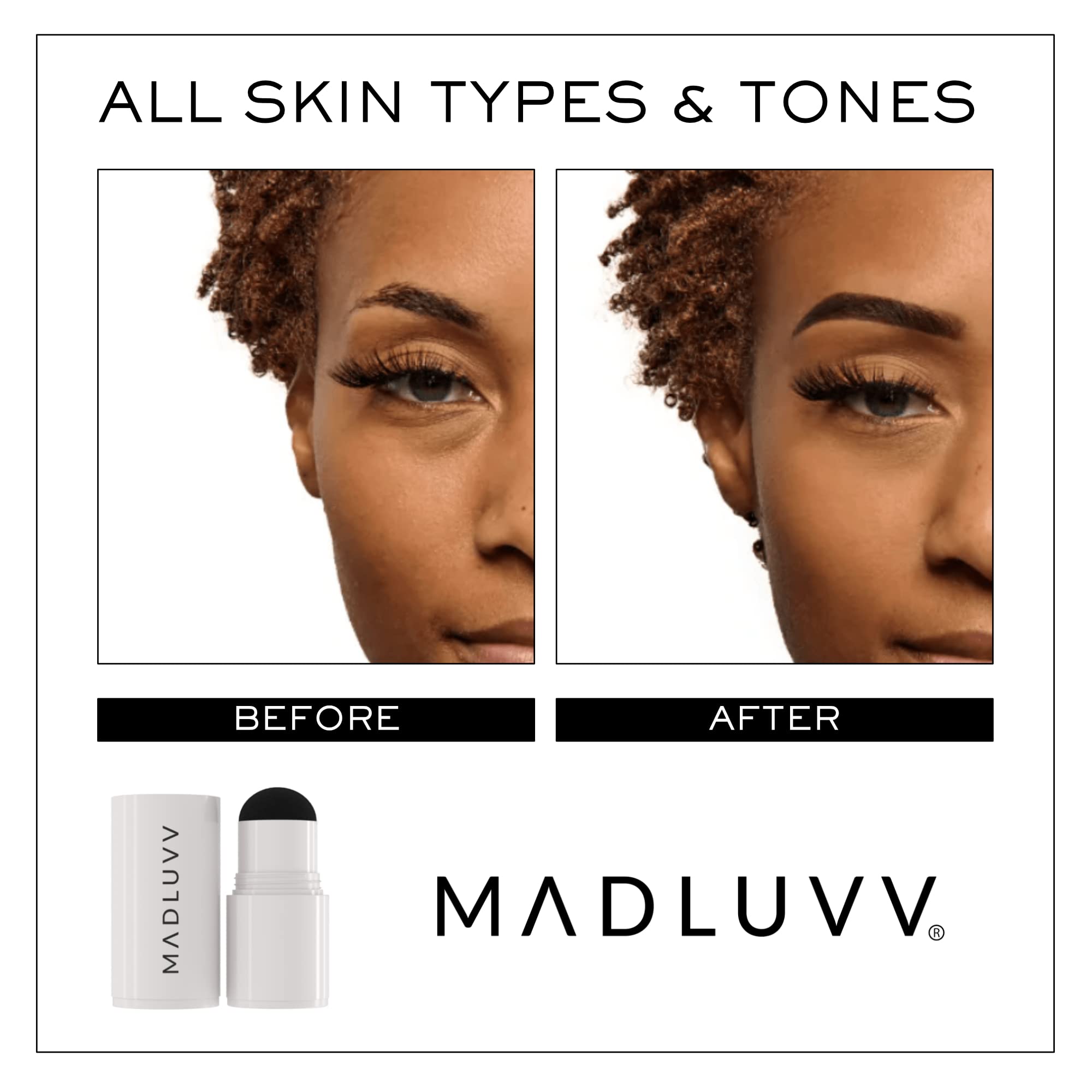 MADLUVV Brow Stamp Refill grey-hair coverage on temples