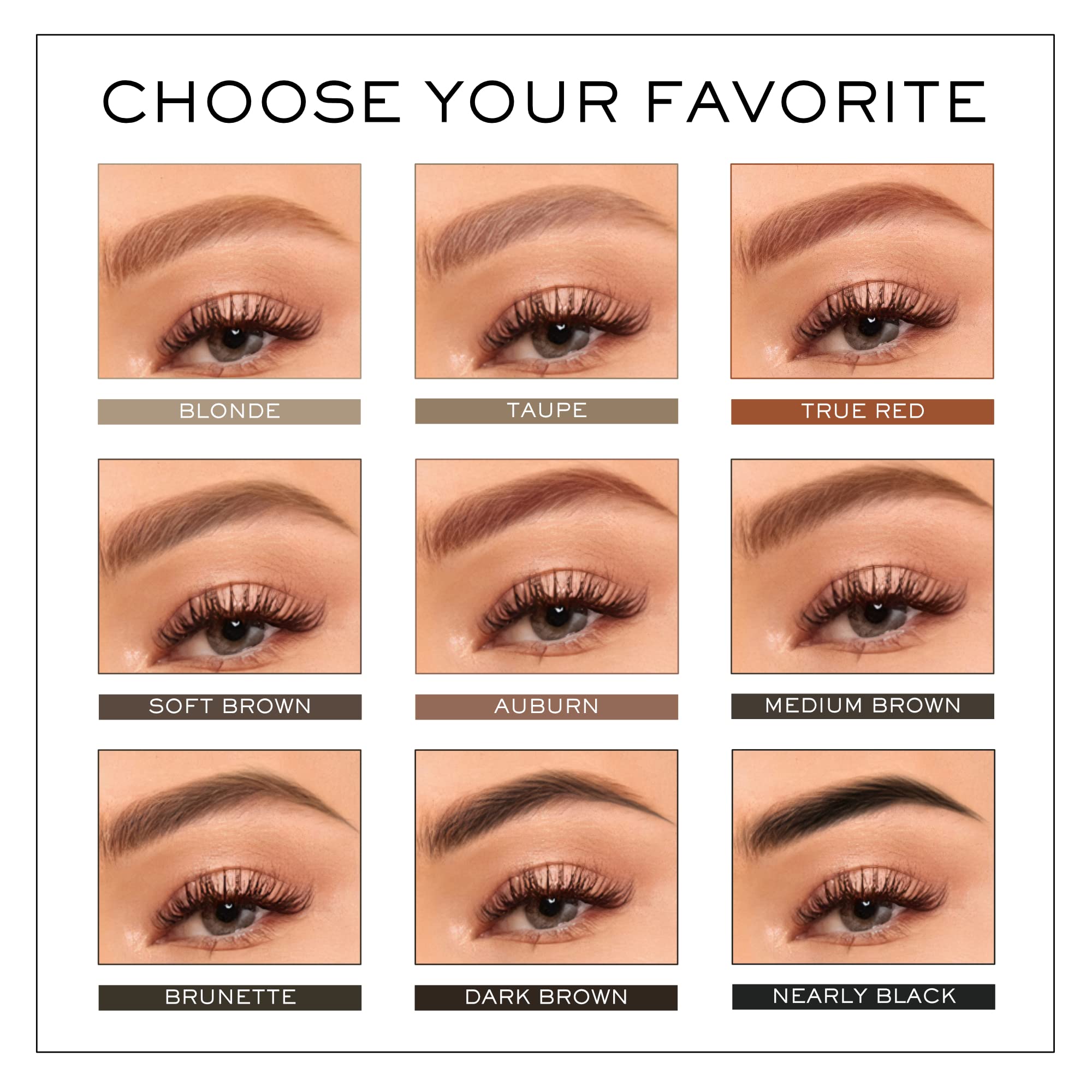 MADLUVV Brow Stamp Refill natural matte finish on brows