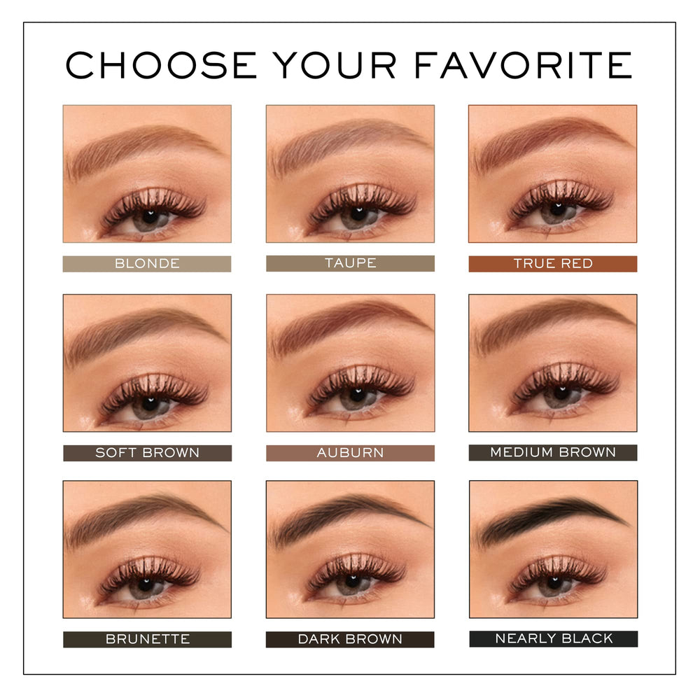 MADLUVV Brow Stamp Refill natural matte finish on brows