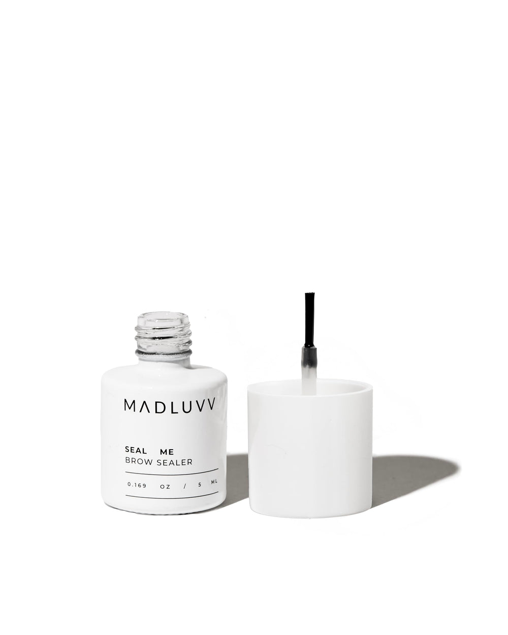 MADLUVV Seal Me Brow Sealer brush application for precise top coat