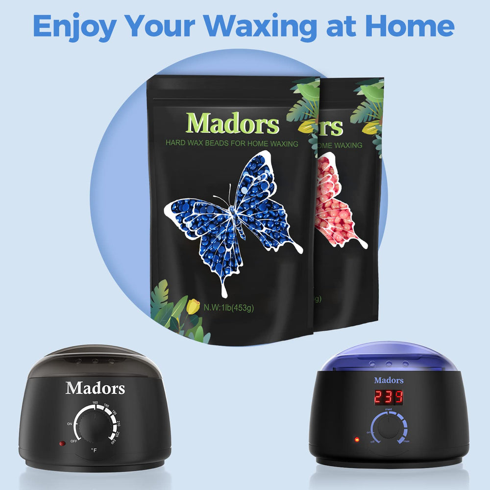 Madors hard wax for legs with smooth removal and potential longer intervals