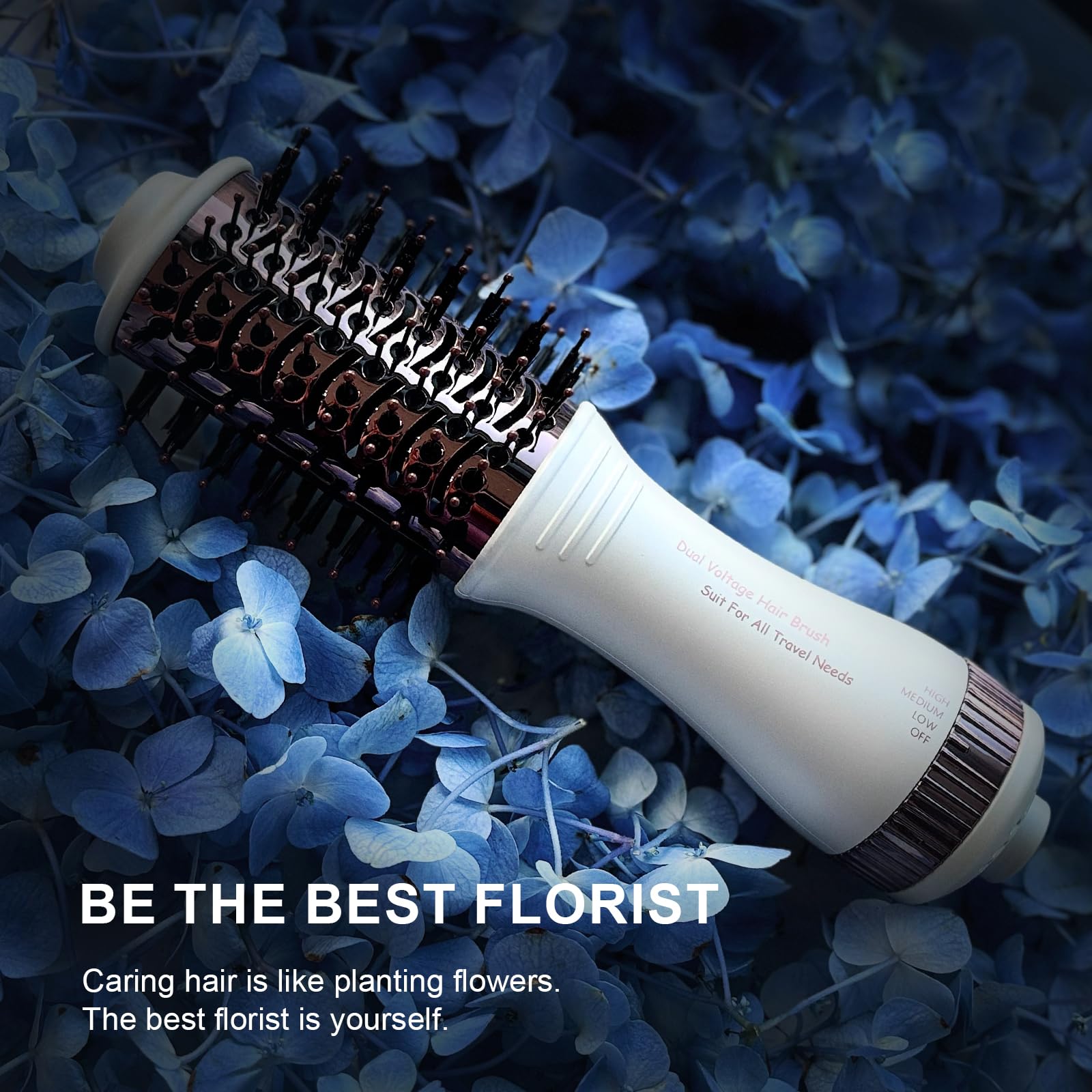 Madremía travel dual voltage hair dryer brush lightweight design for on-the-go hair care