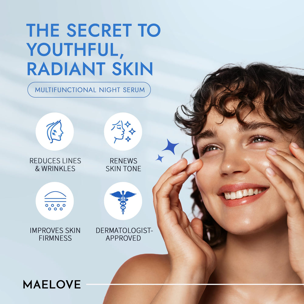 MAELOVE Moonlight serum dropper ready for nightly gentle application