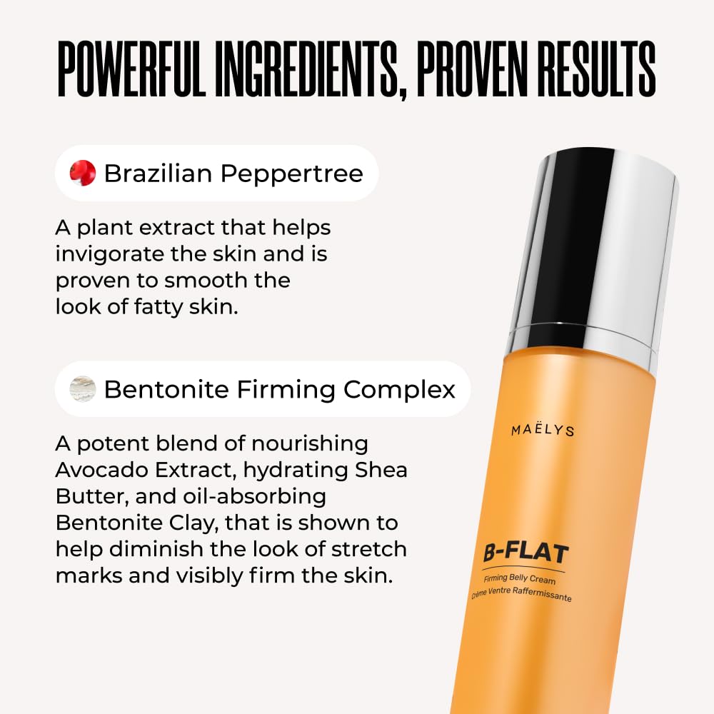 MAËLYS B-FLAT closeup shows creamy formula and soft skin feel.