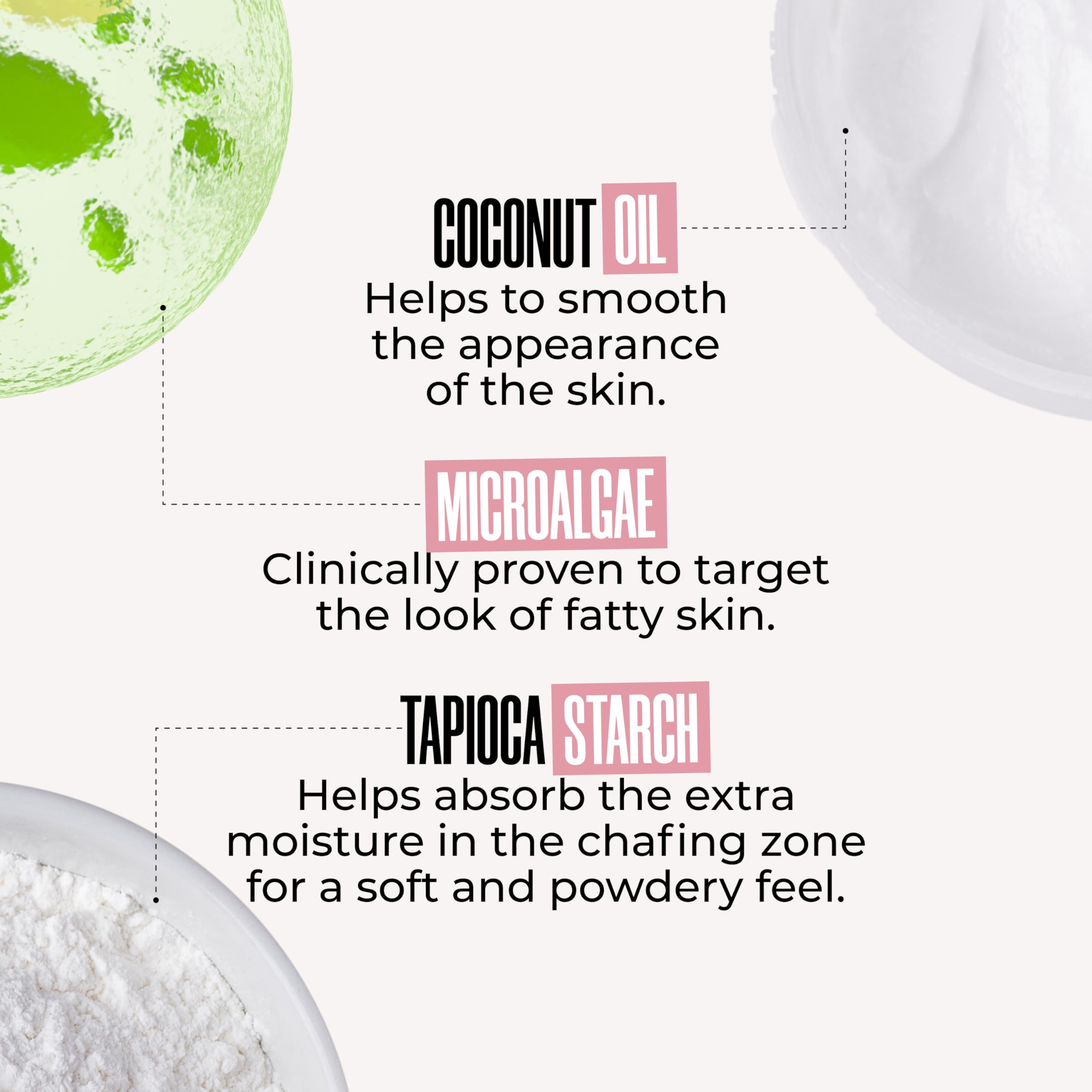 Coconut oil in MAËLYS B-FOXY supporting stretch mark appearance and skin nourishment