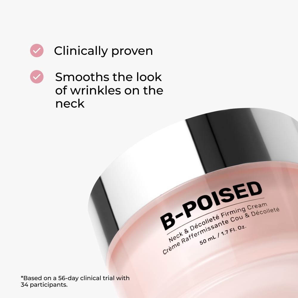 MAËLYS B-POISED neck decollete application closeup highlights quick absorption for daily hydration