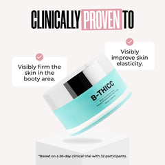 MAËLYS B-THICC silky-texture cream boosts skin smoothness during application.