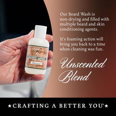 Maestro's Classic Beard Wash softening-beard helps manage unruly hair with a smoother feel.