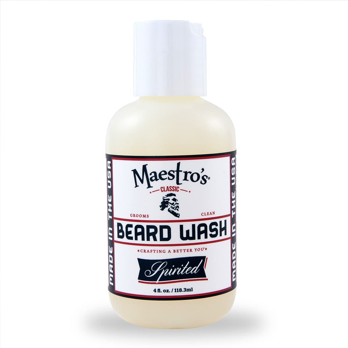 Maestro's Classic beard wash foaming action delivers a refreshing cleanse.