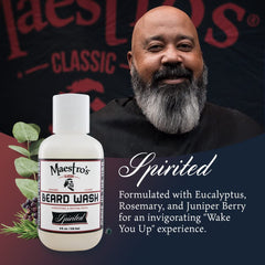 Maestro's Classic invigorating blend with eucalyptus for a morning beard boost.